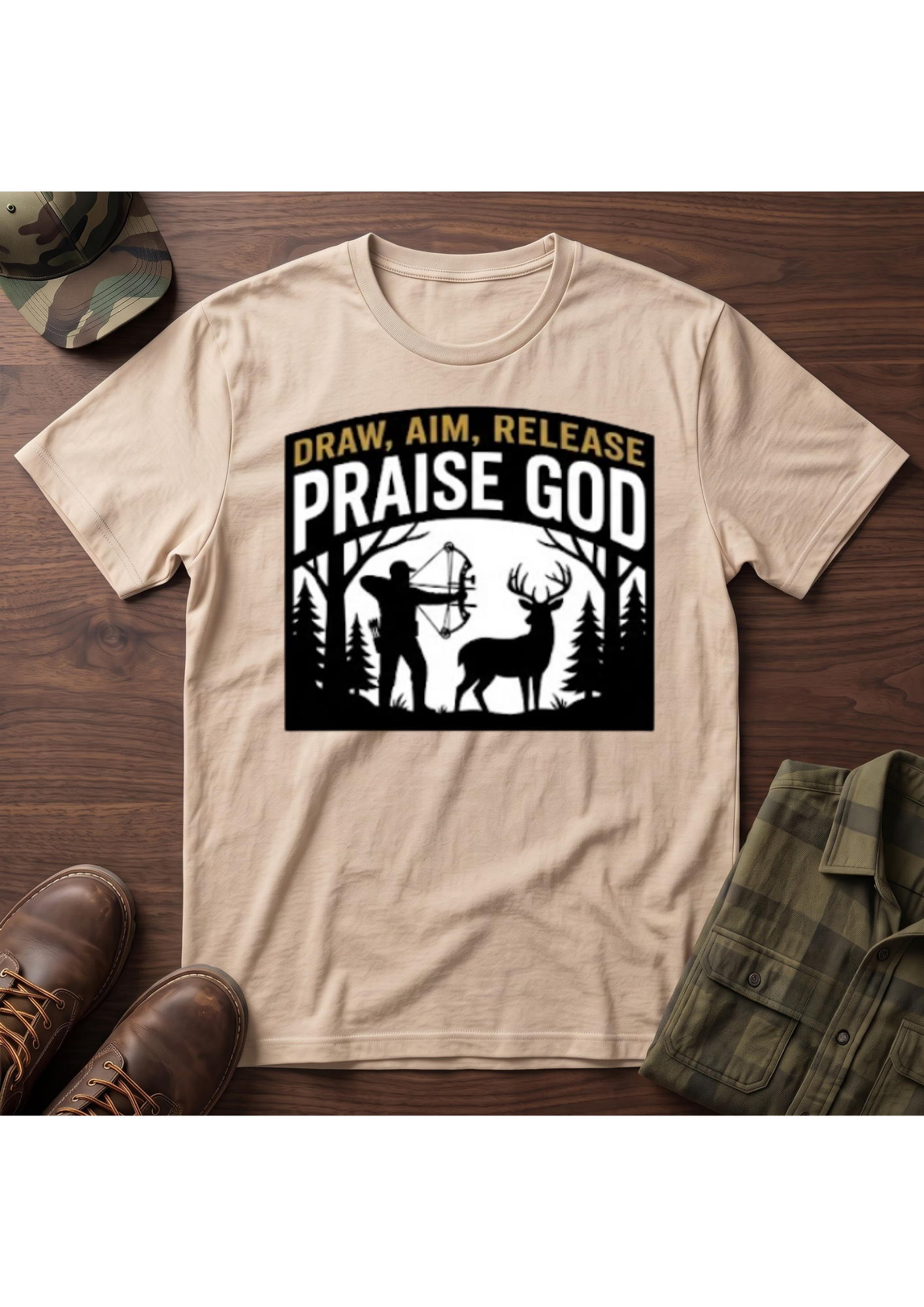 Draw, Aim, Release, Praise T-Shirt