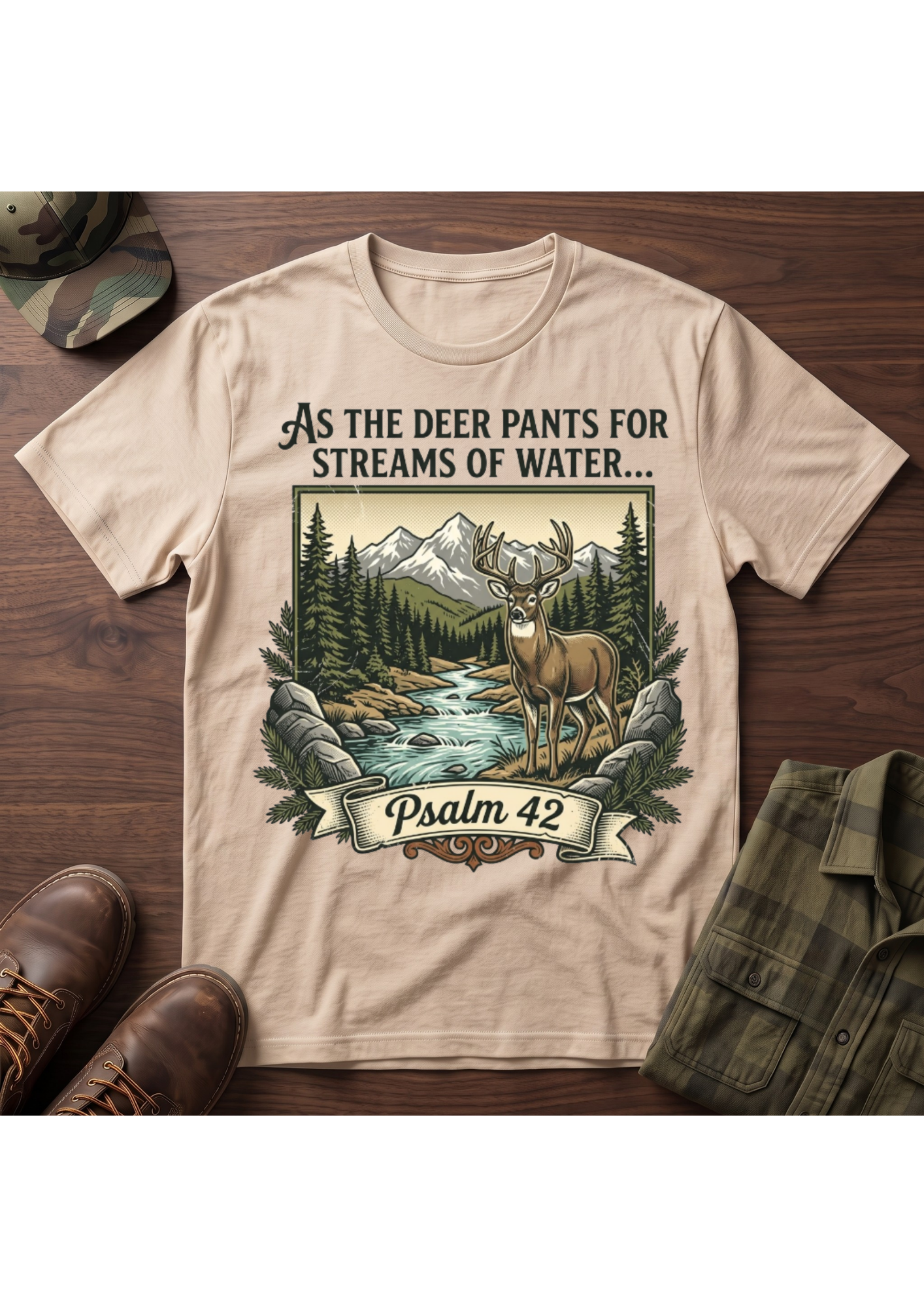 Buck Psalm 42 T-Shirt