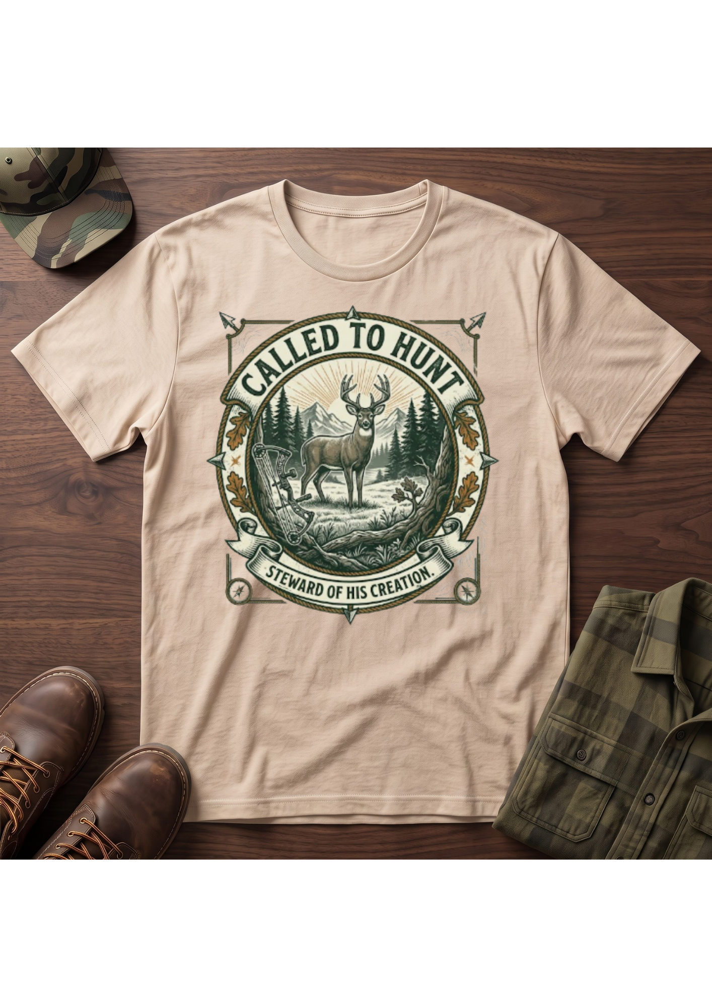 Called Hunt Portrait T-Shirt