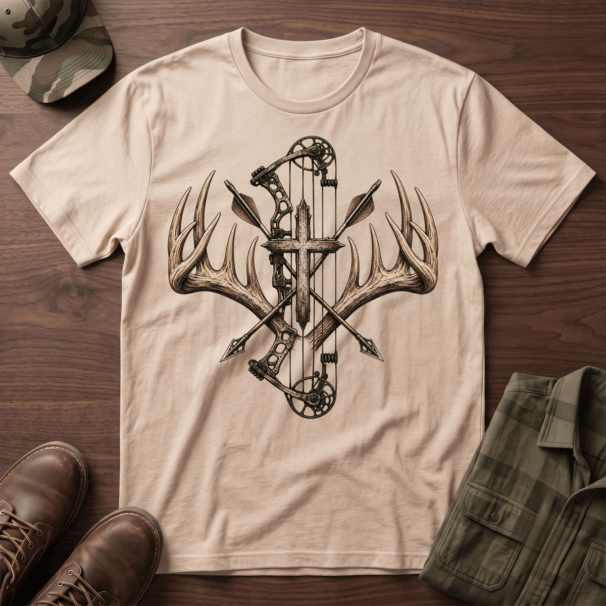 Bow Antler Cross T-Shirt