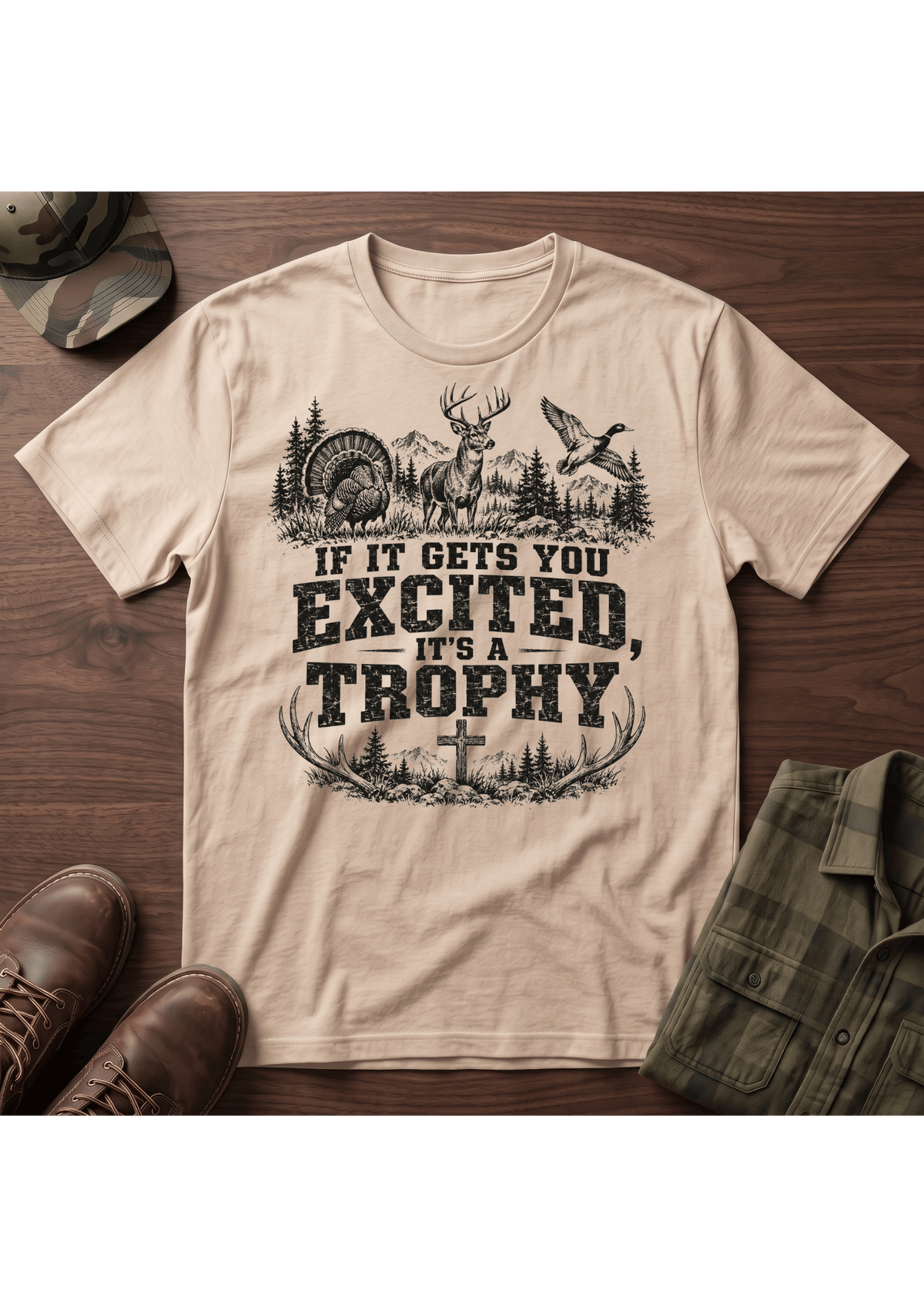 Excited Trophy T-Shirt
