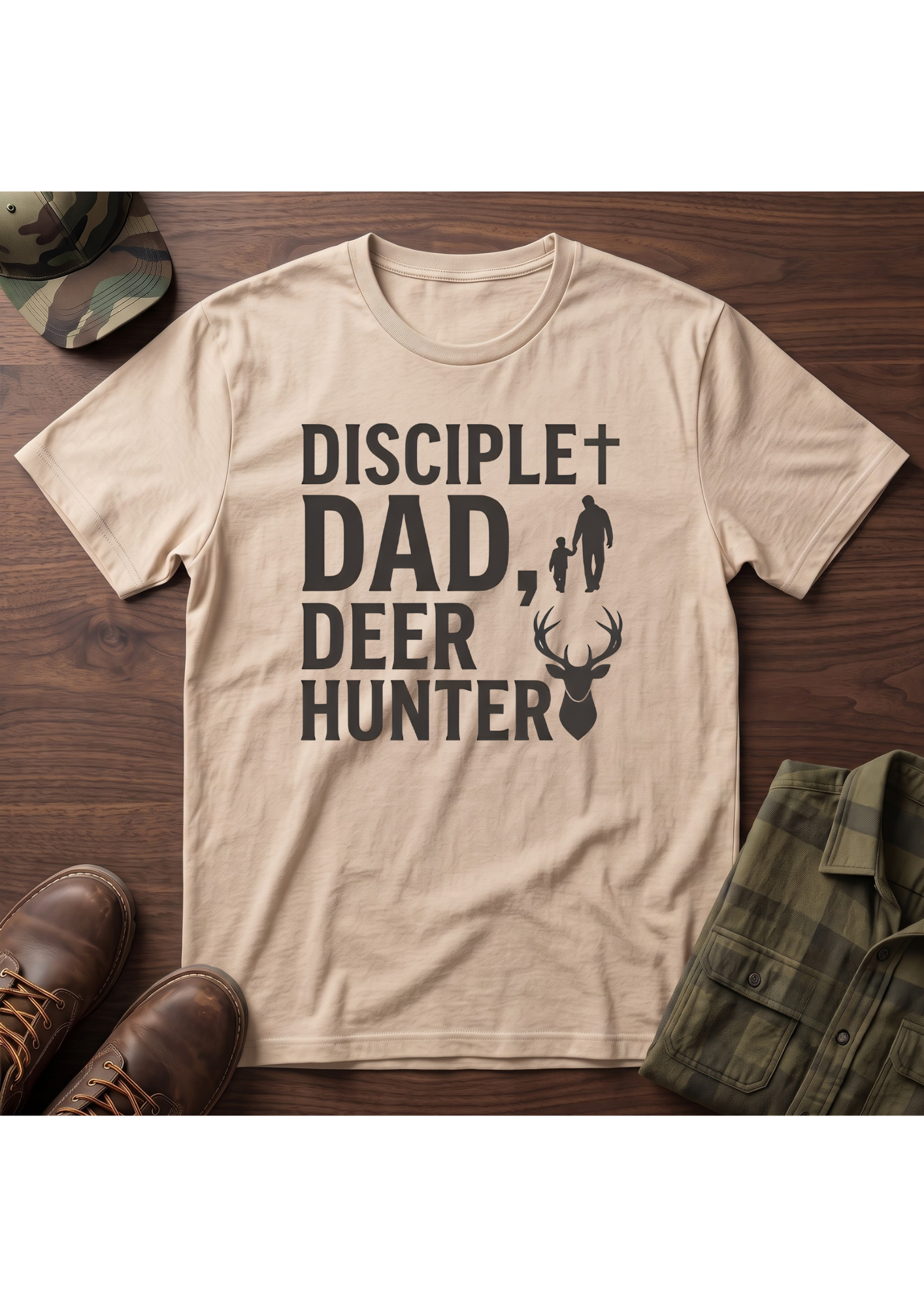 Disciple Dad Deerhunter T-Shirt