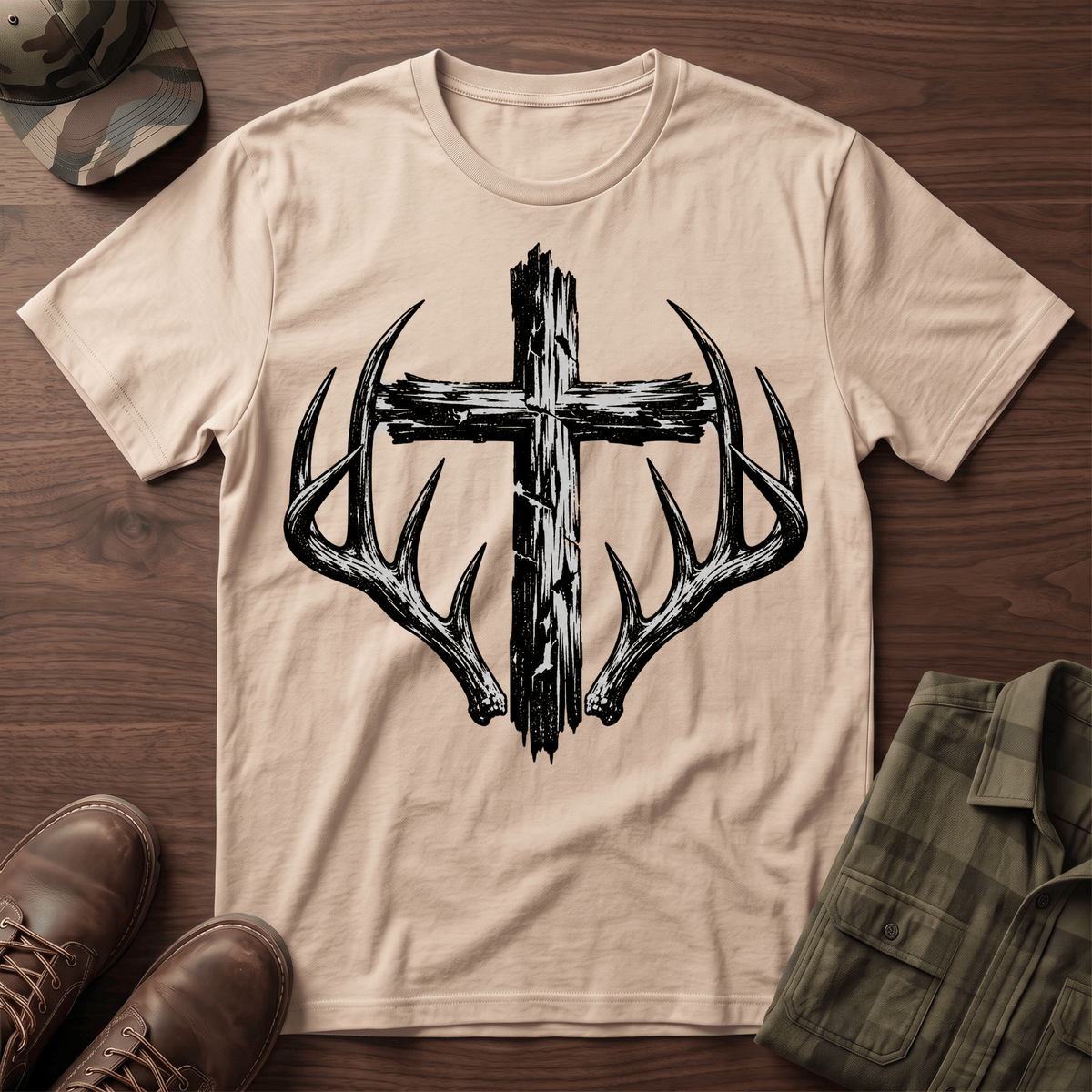 Cross and Antlers T-Shirt