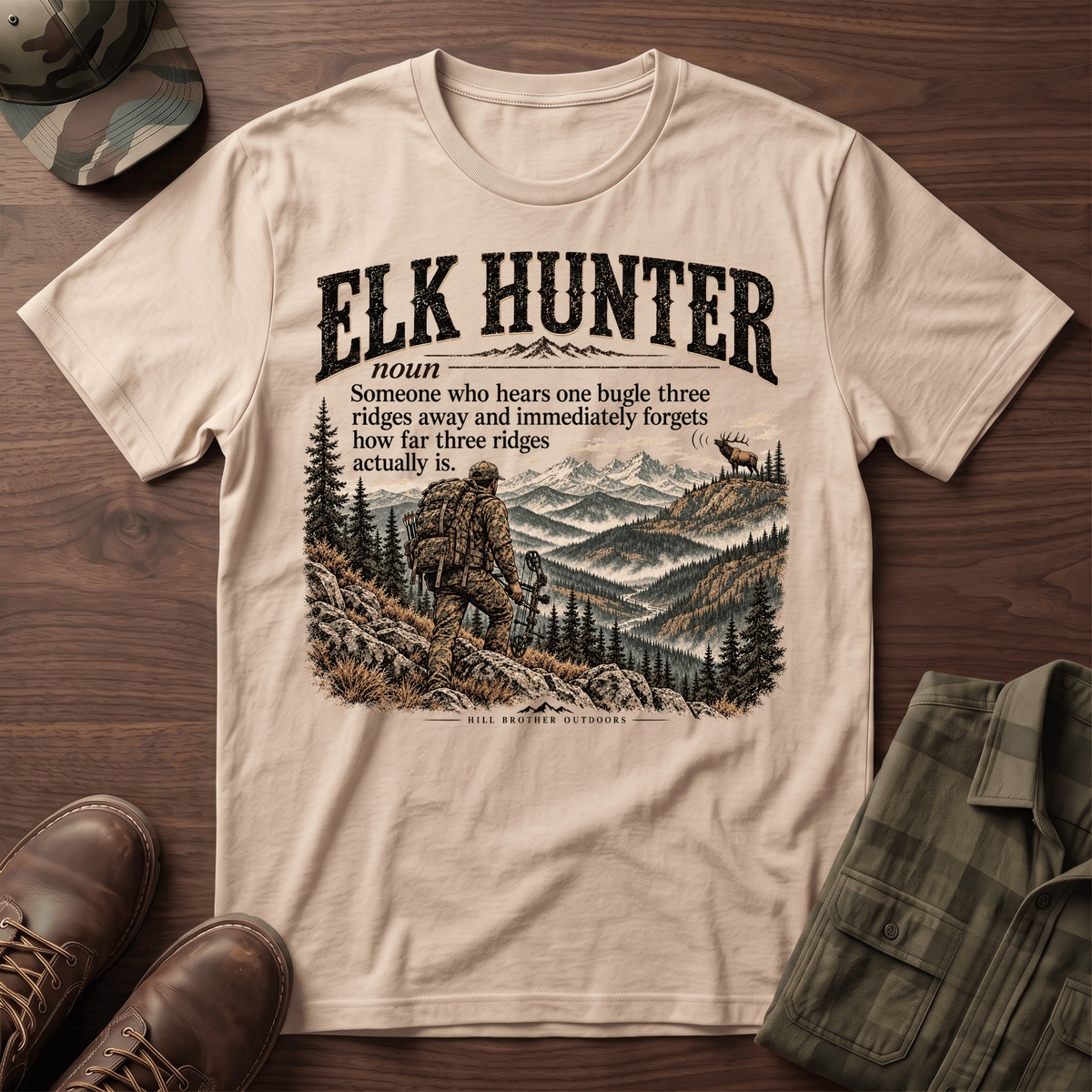 Elk Hunter Definition T-Shirt