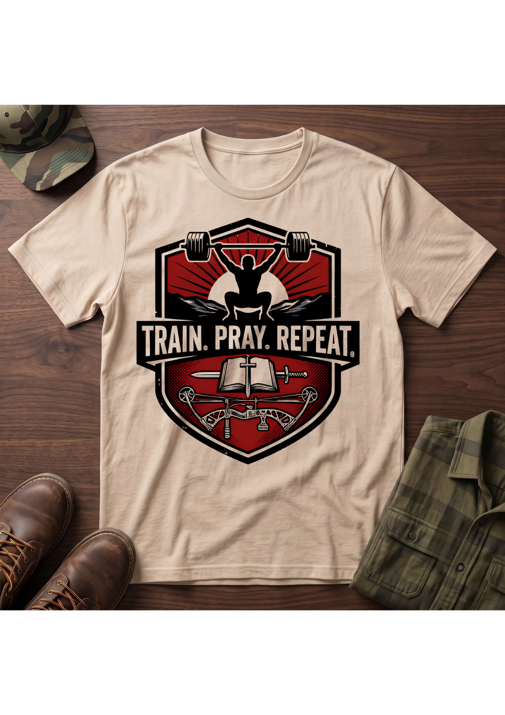 Train Pray Repeat T-Shirt