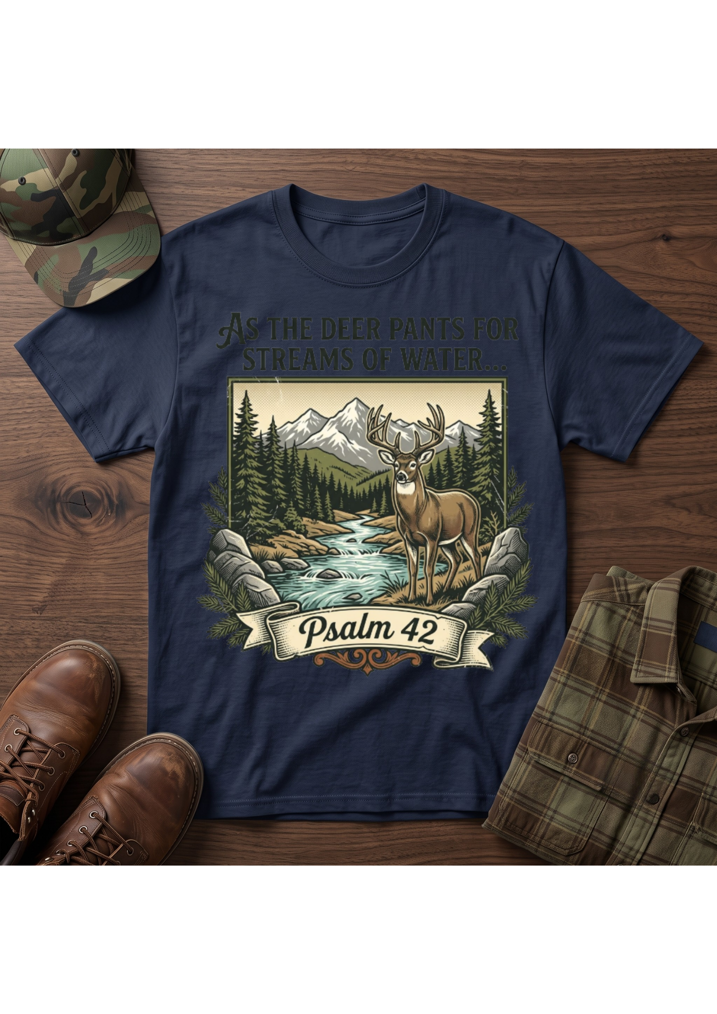 Buck Psalm 42 T-Shirt