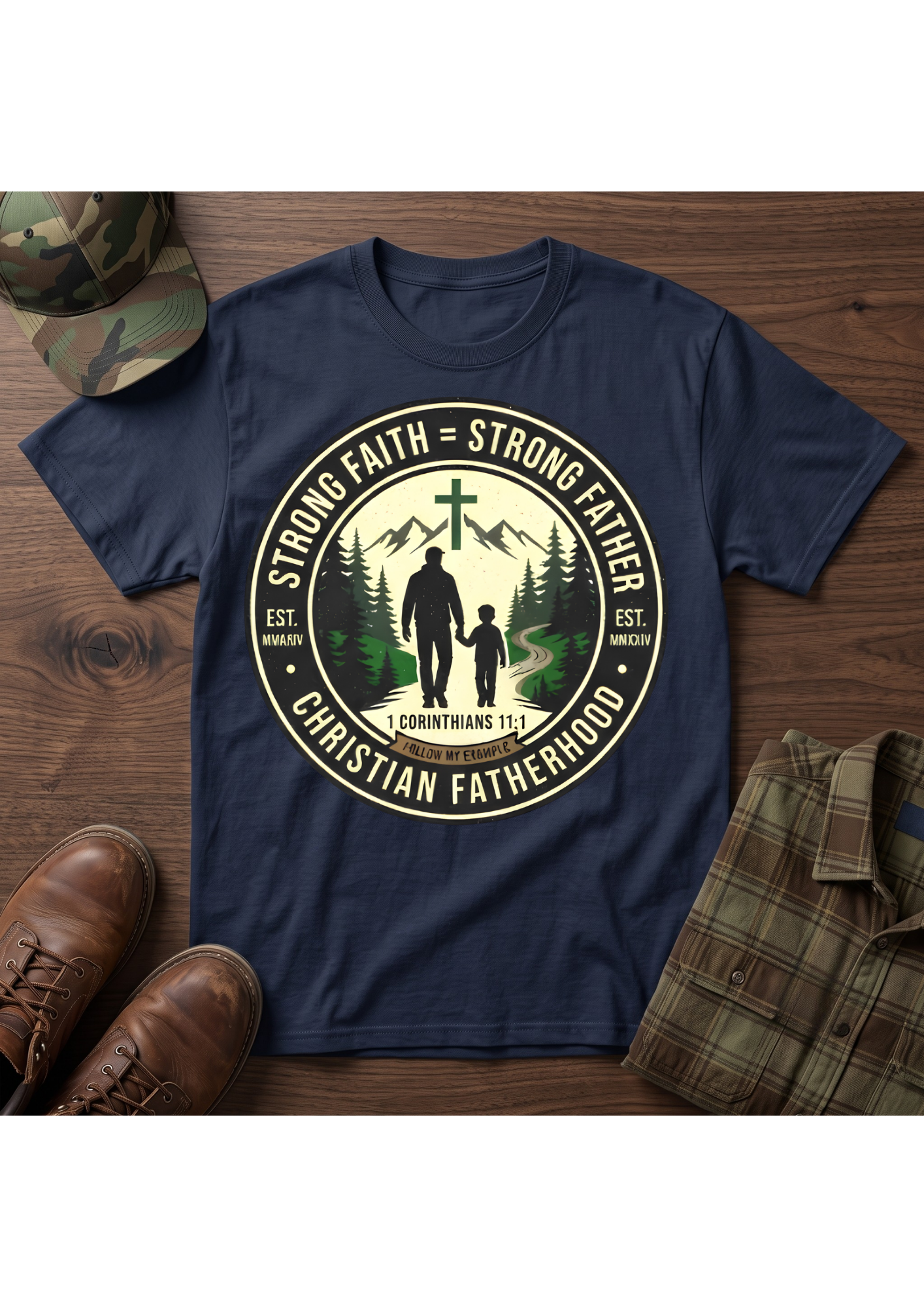 Strong Father Faith T-Shirt