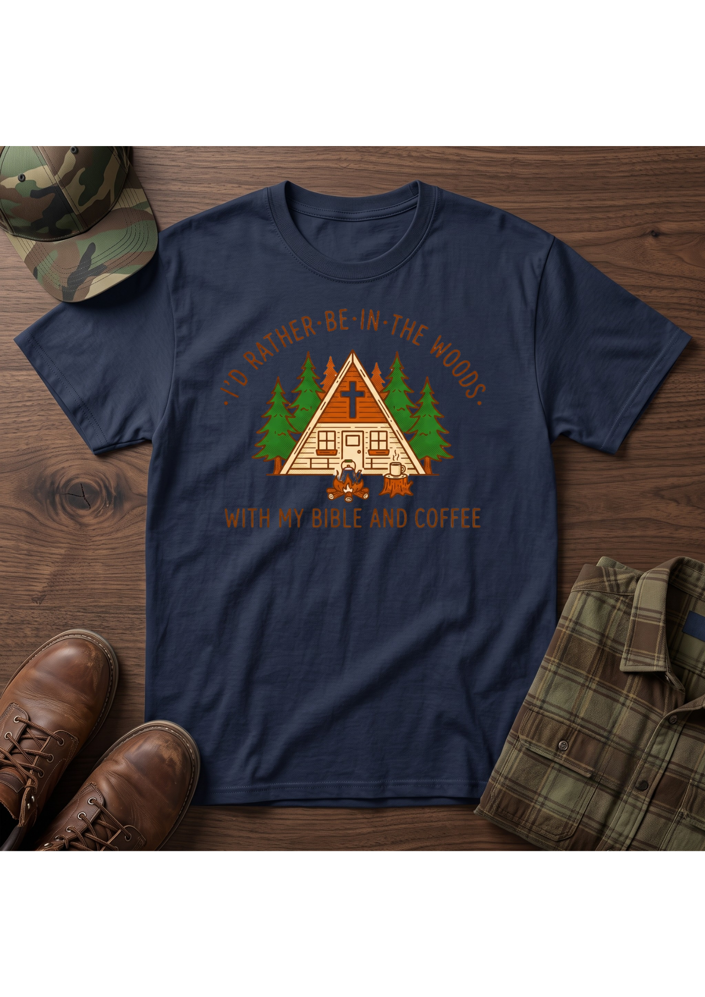Woods, Coffee, Bible T-SHIRT