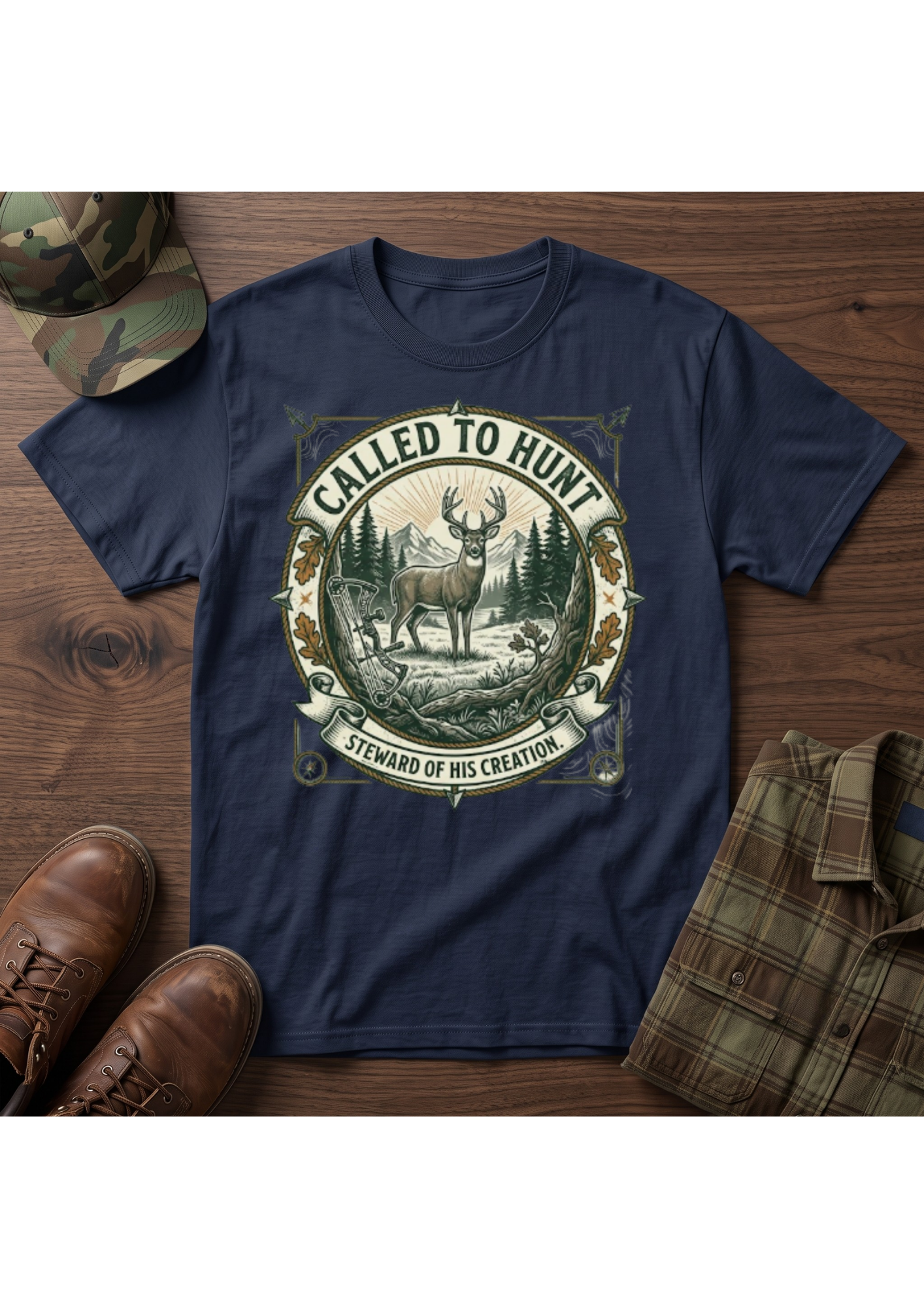 Called Hunt Portrait T-Shirt