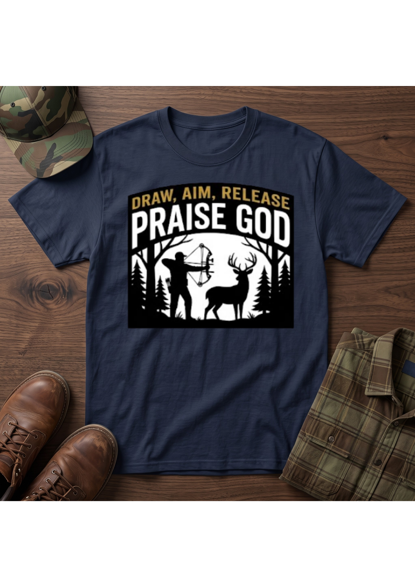 Draw, Aim, Release, Praise T-Shirt