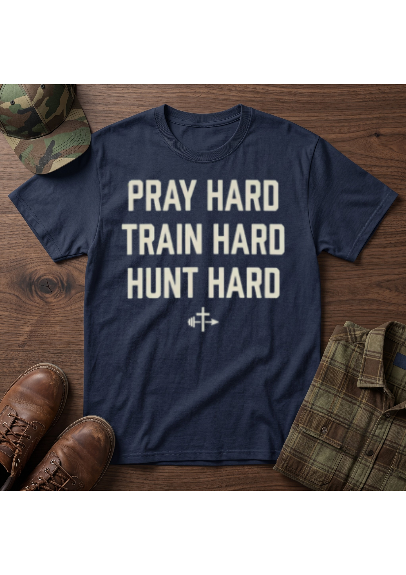 Pray, Train, Hunt Hard T-Shirt