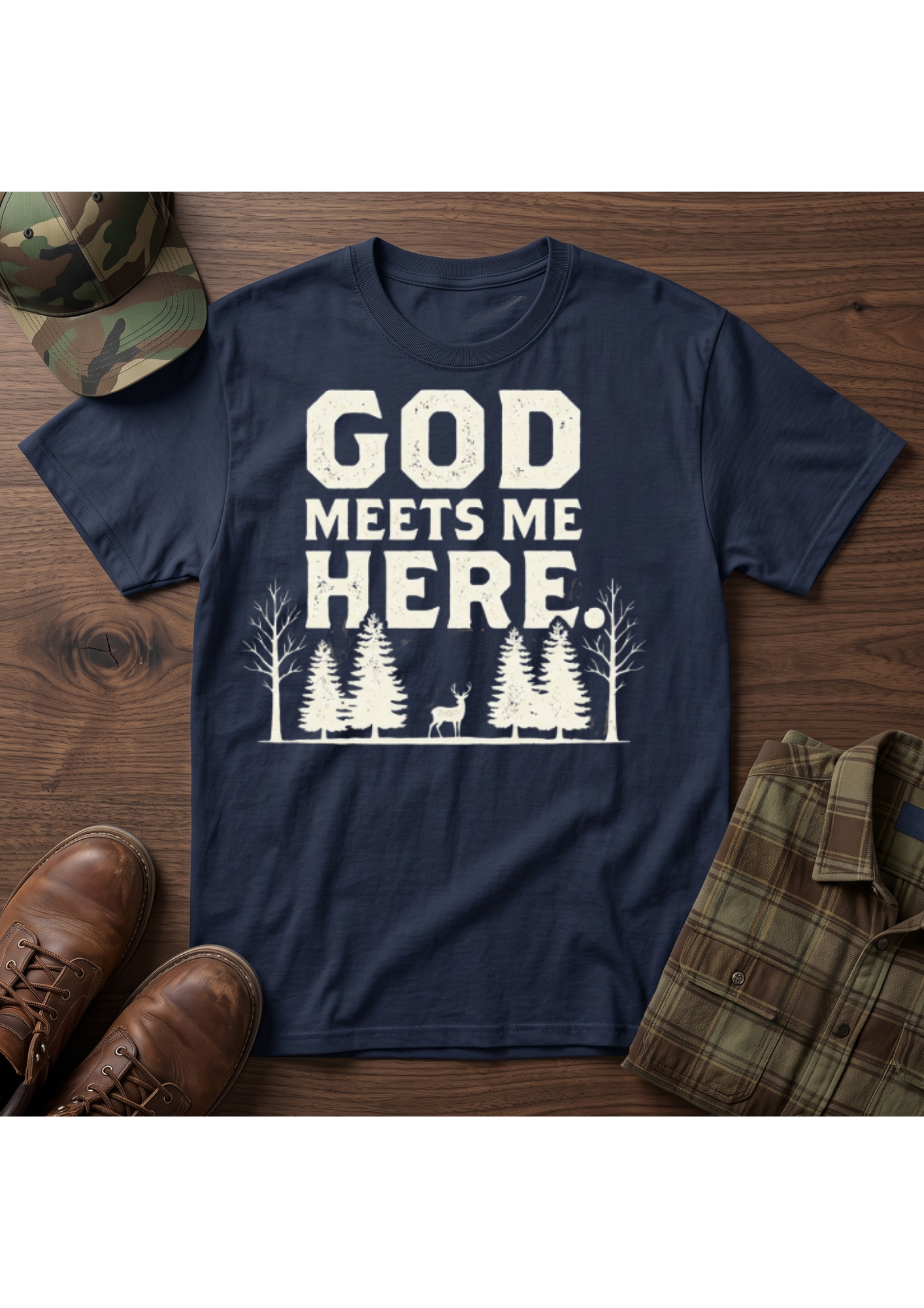God Meets Me Here T-Shirt