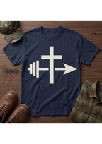 Cross, Barbell Arrow T-Shirt