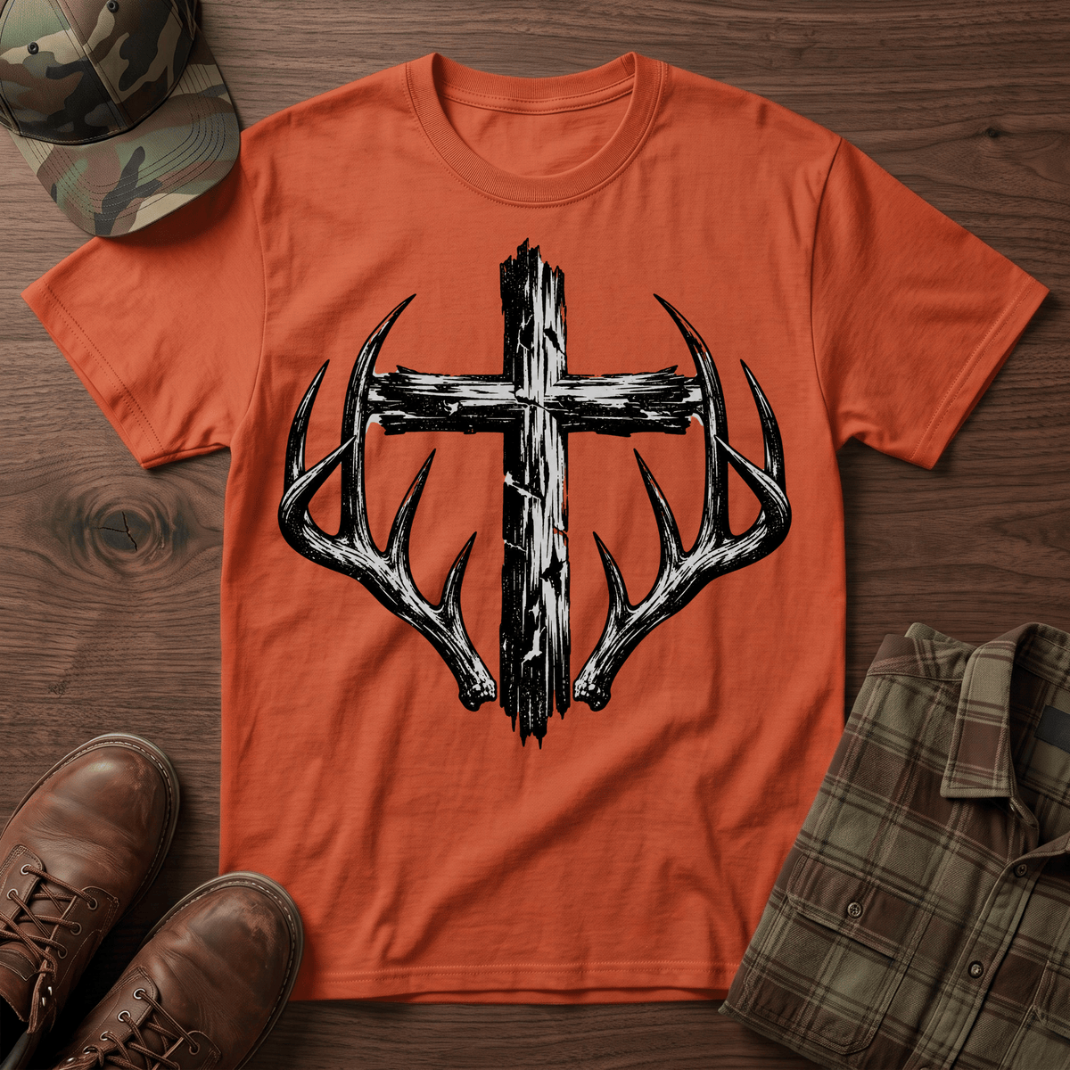 Cross and Antlers T-Shirt