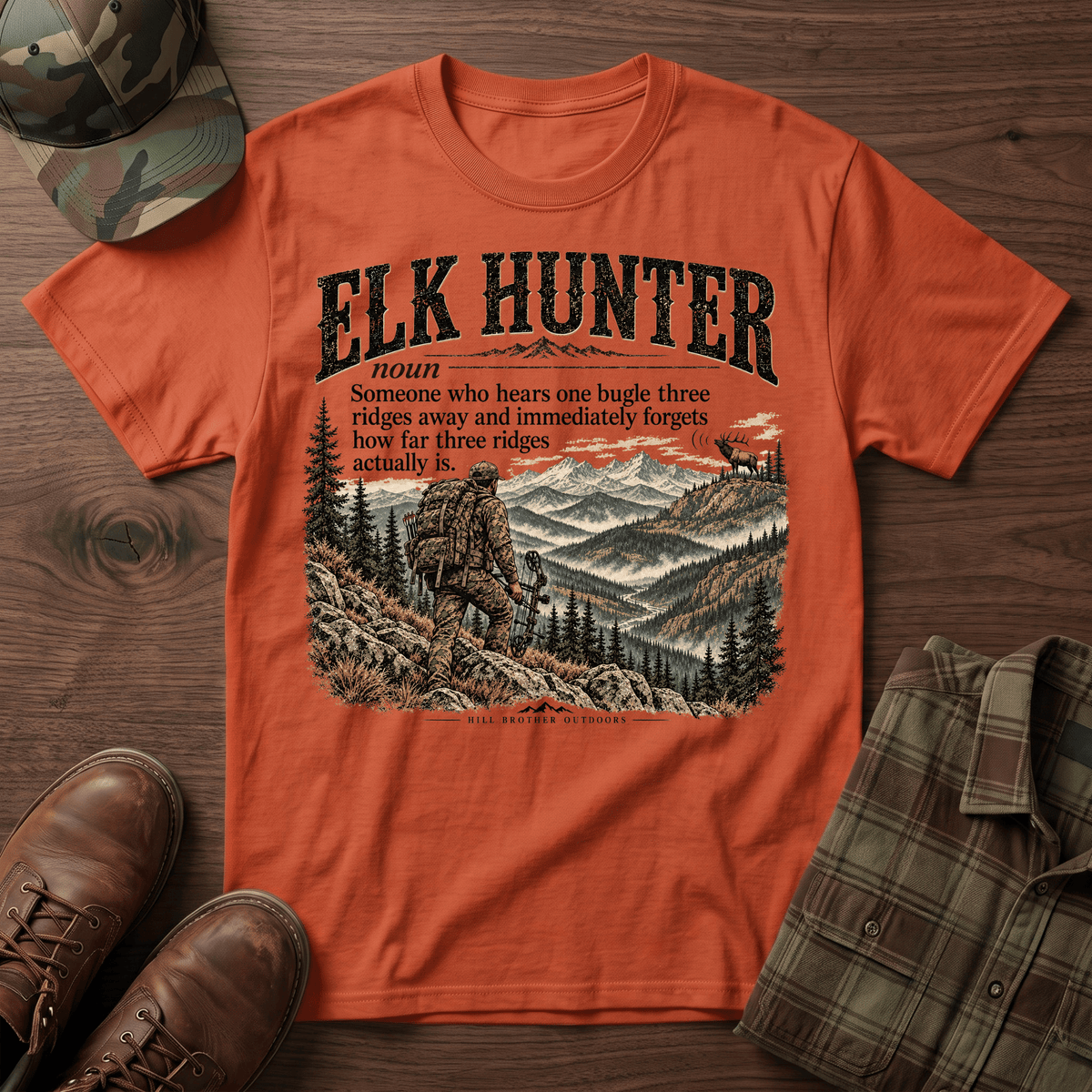 Elk Hunter Definition T-Shirt