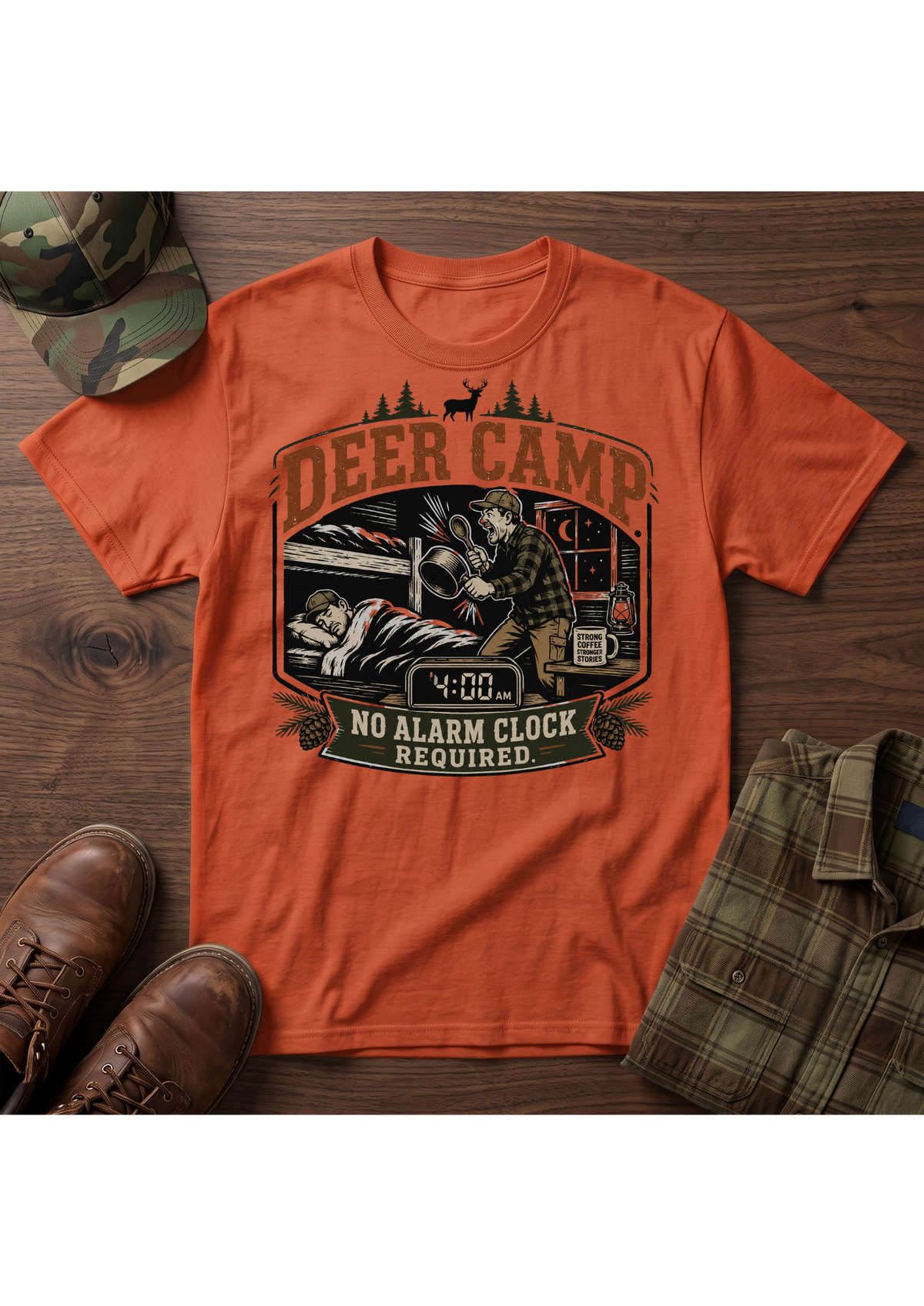 Deer Camp Alarm T-SHIRT
