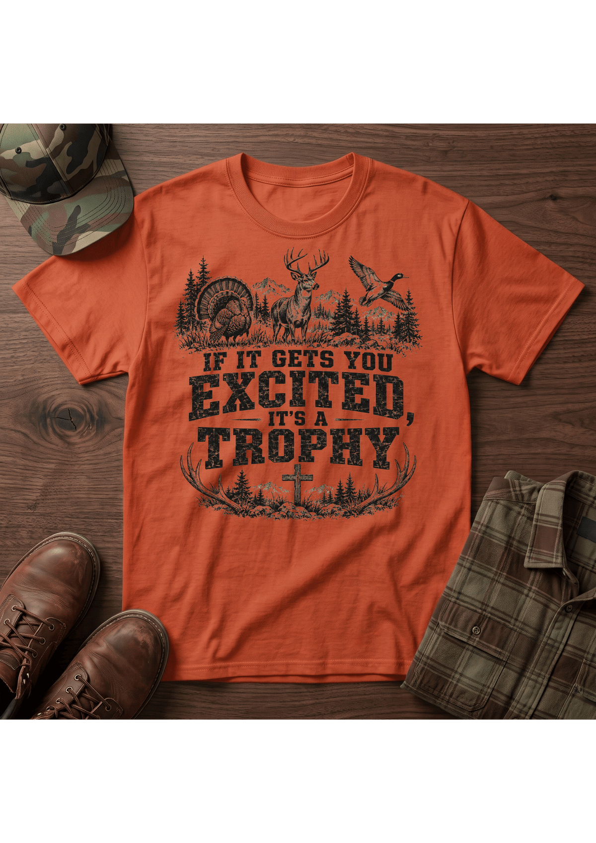 Excited Trophy T-Shirt