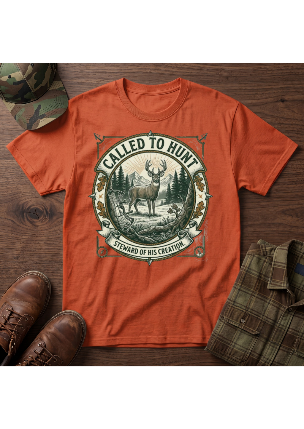 Called Hunt Portrait T-Shirt
