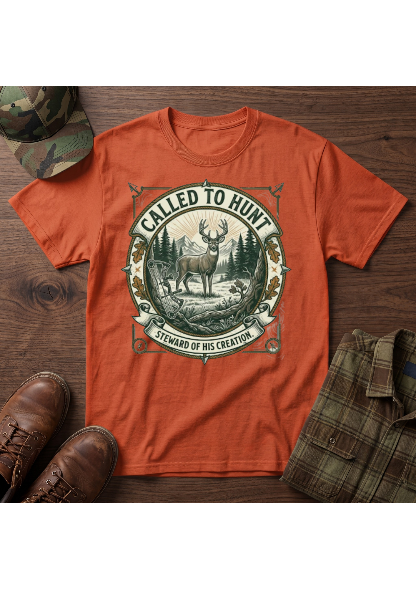Called Hunt Portrait T-Shirt