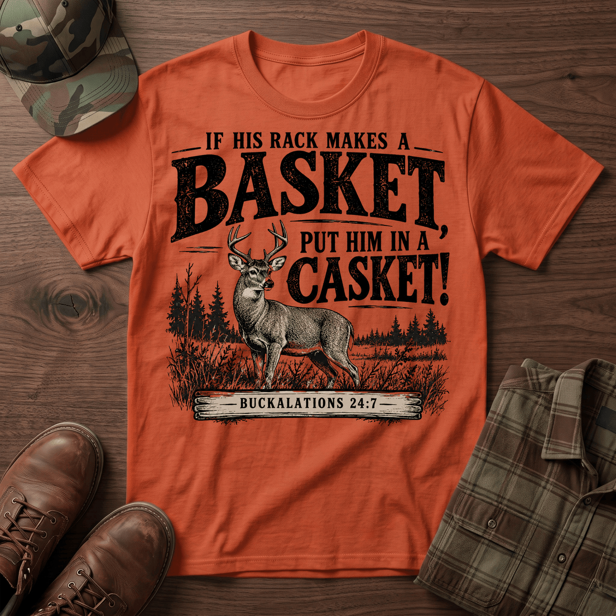 Basket Rack Casket T-Shirt