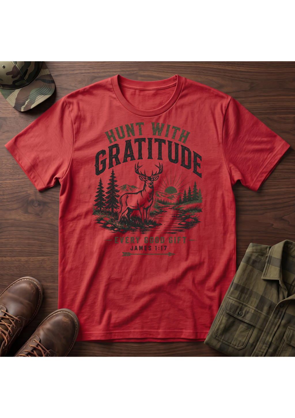 HUNT WITH GRATITUDE T-SHIRT