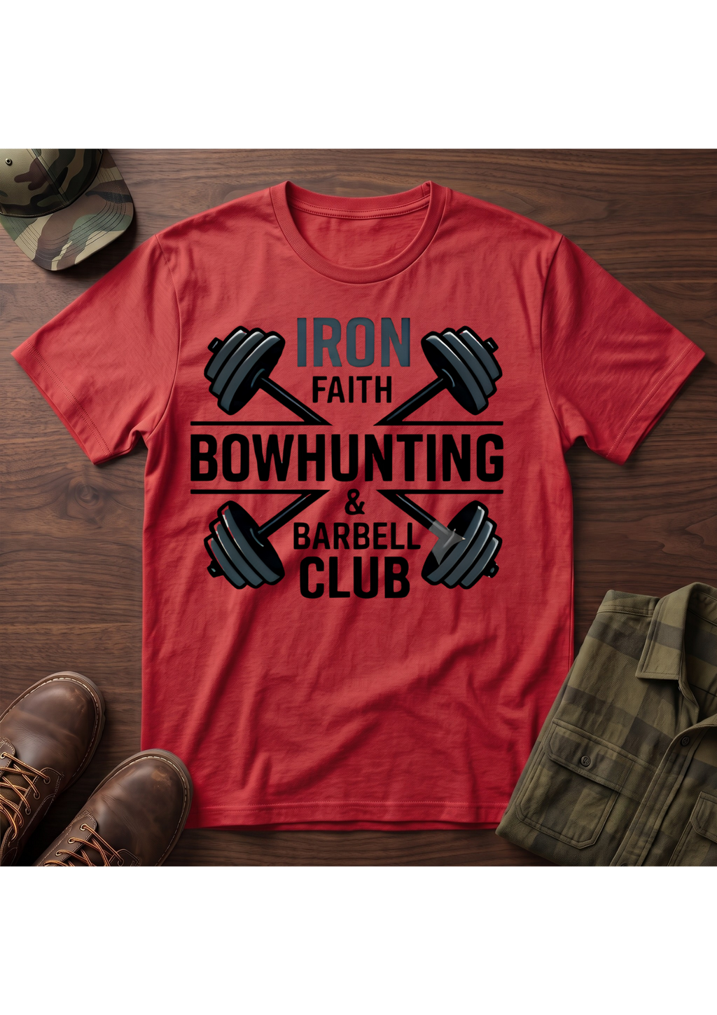 Iron Faith Barbell T-Shirt