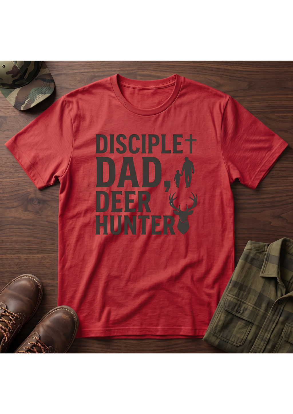 Disciple Dad Deerhunter T-Shirt