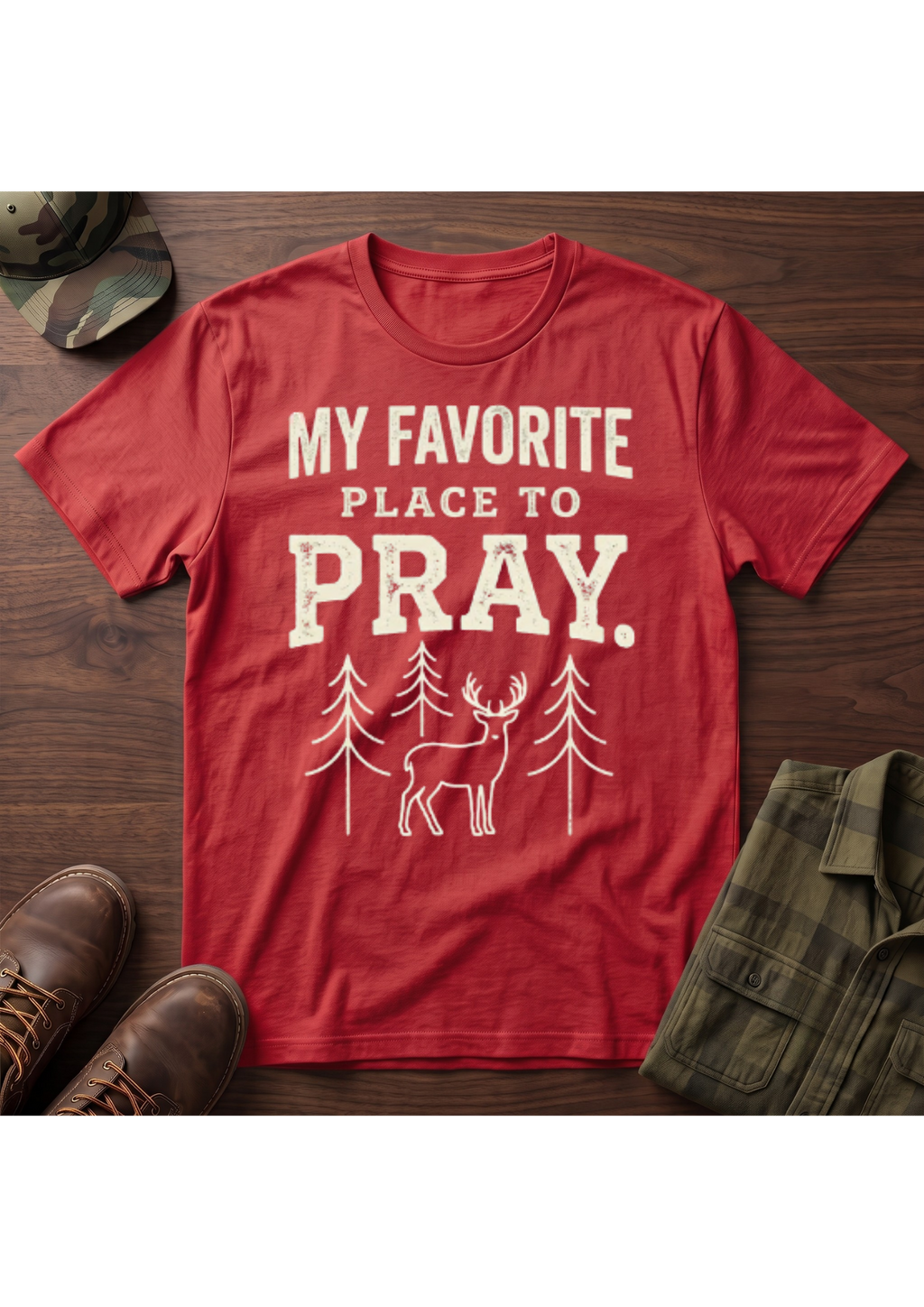 Favorite Place to Pray T-Shirt