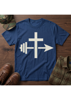 Cross, Barbell Arrow T-Shirt