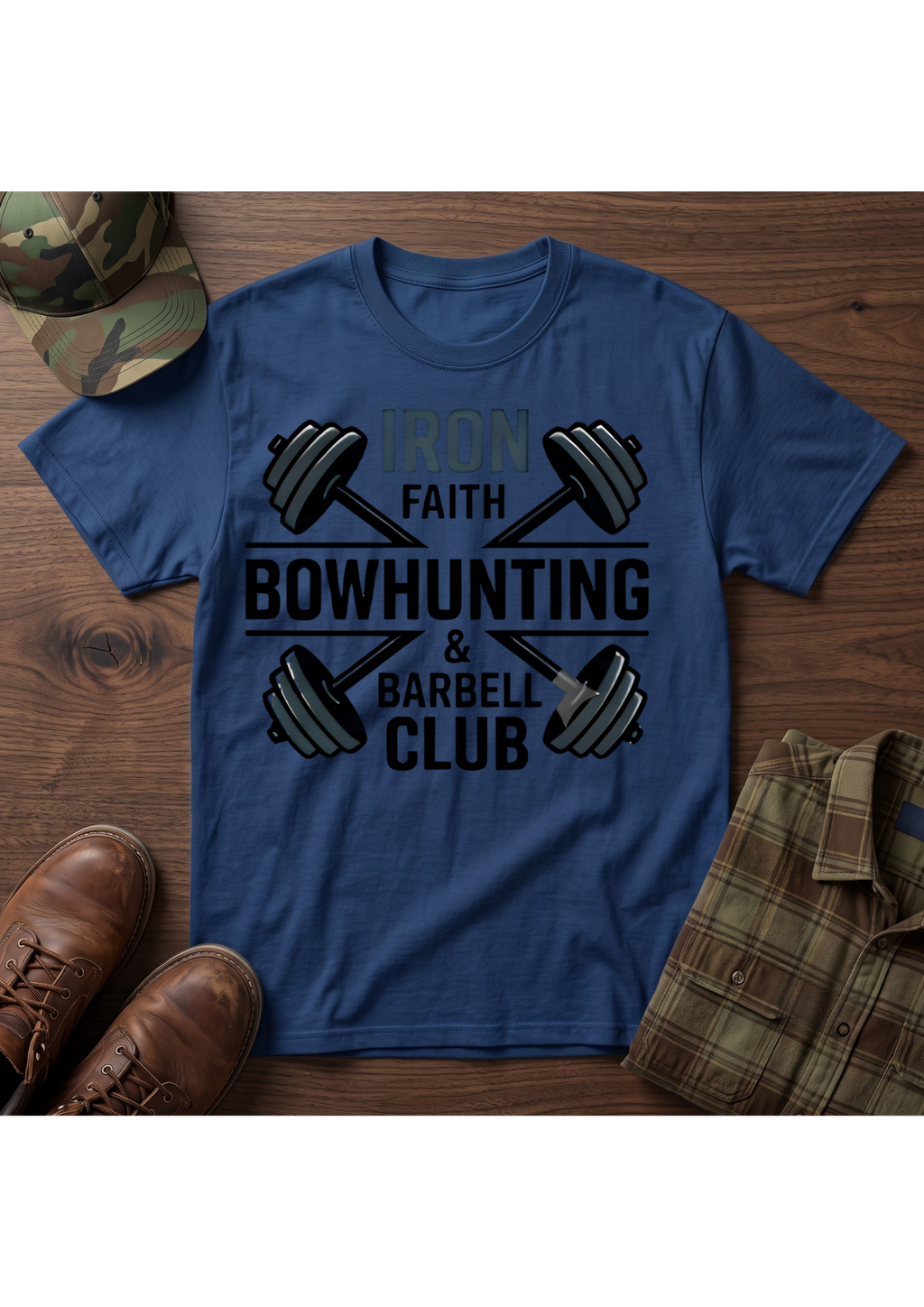 Iron Faith Barbell T-Shirt