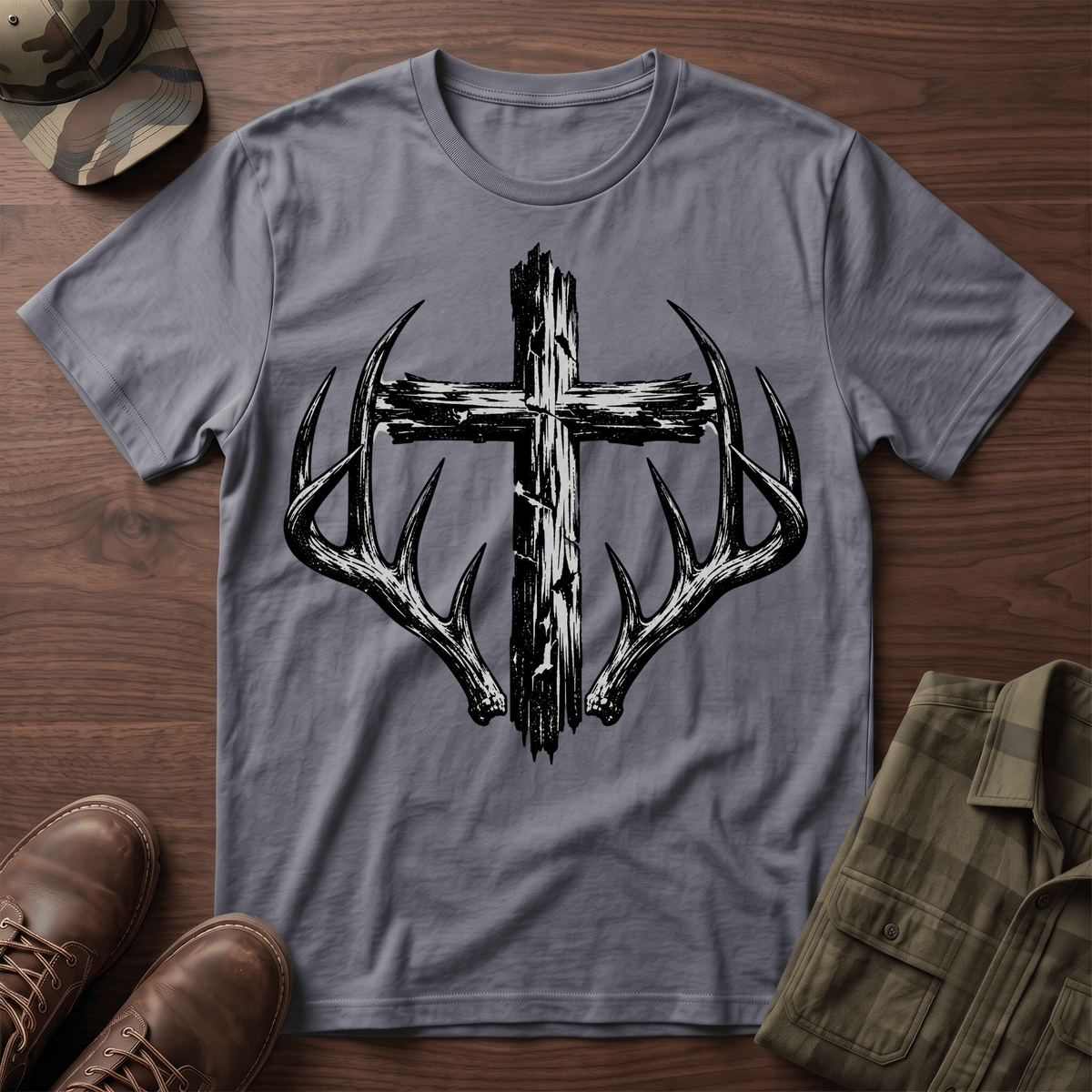 Cross and Antlers T-Shirt