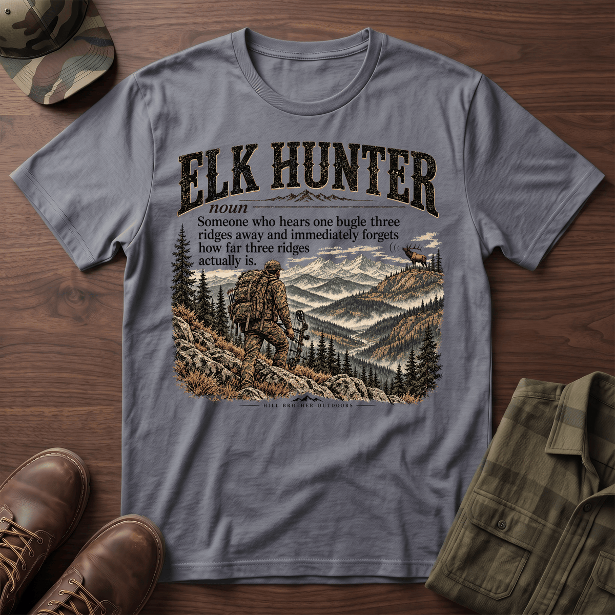 Elk Hunter Definition T-Shirt