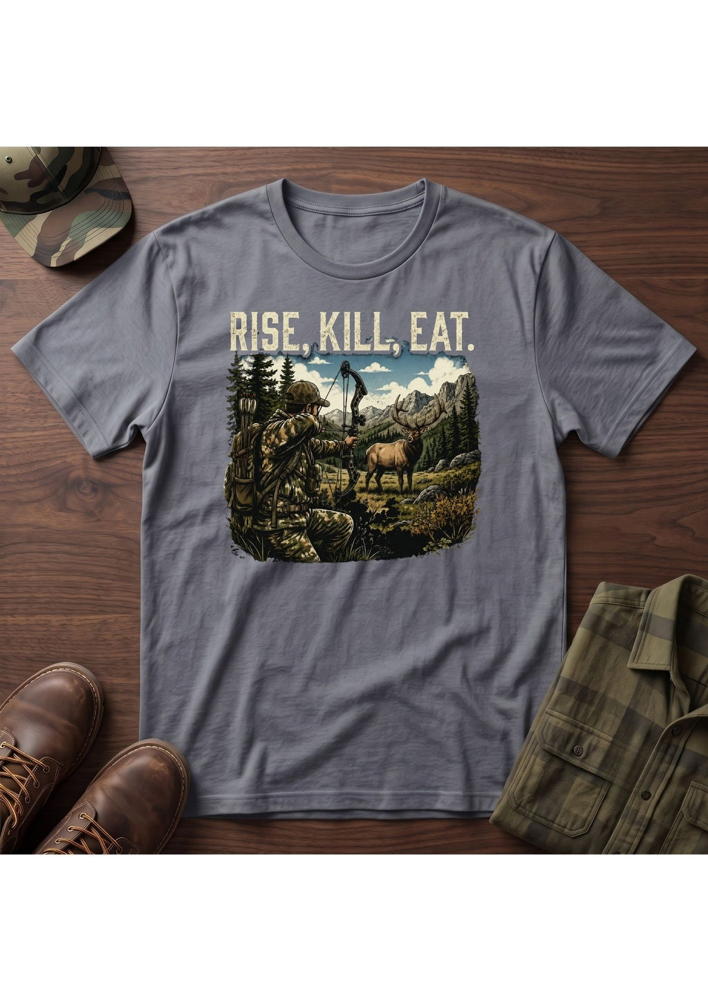 Elk Hunter Acts 10:13 T-Shirt