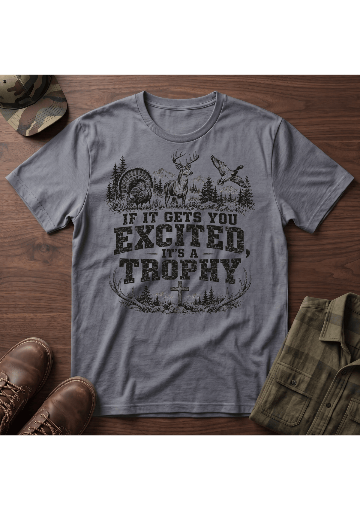 Excited Trophy T-Shirt