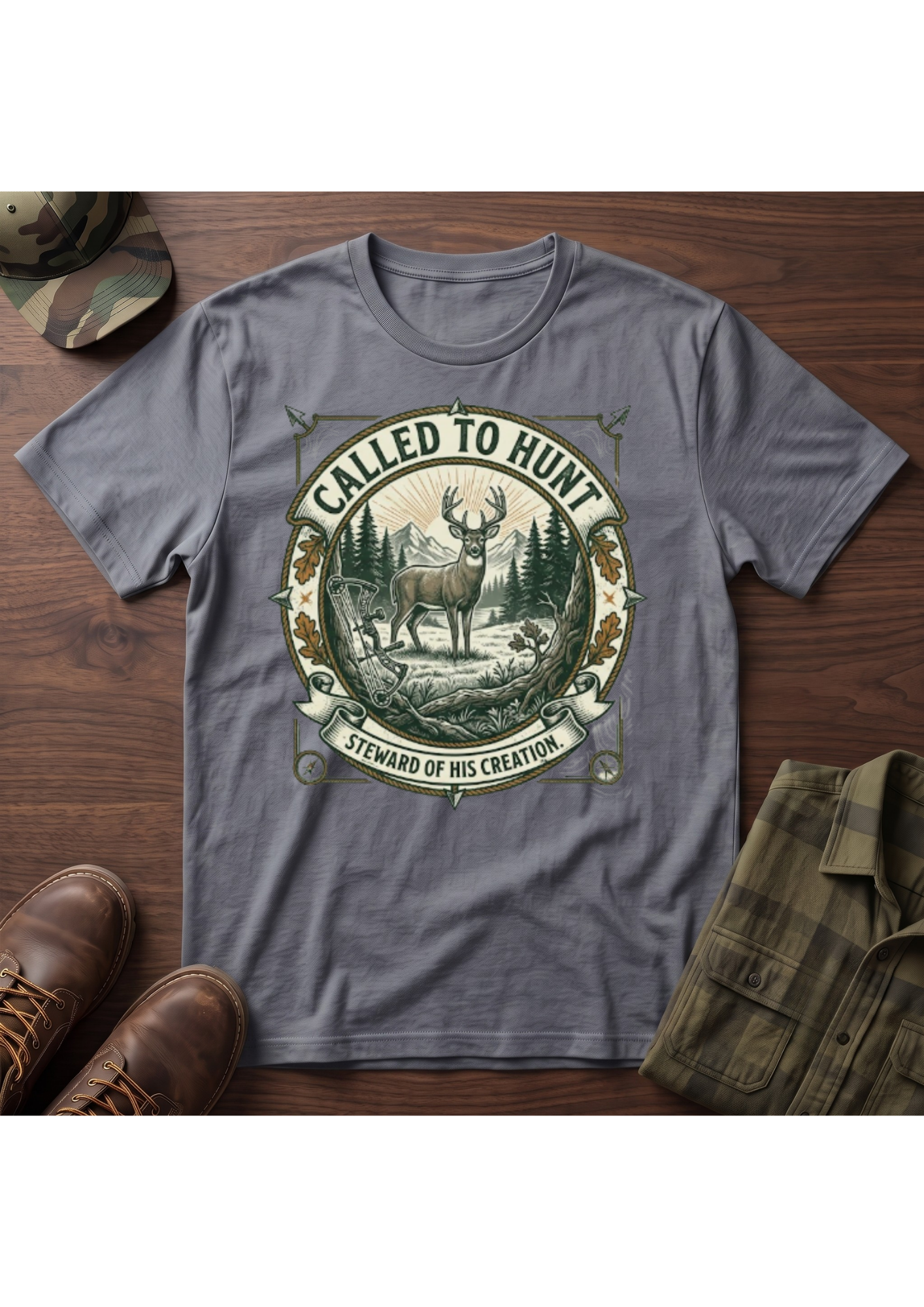Called Hunt Portrait T-Shirt