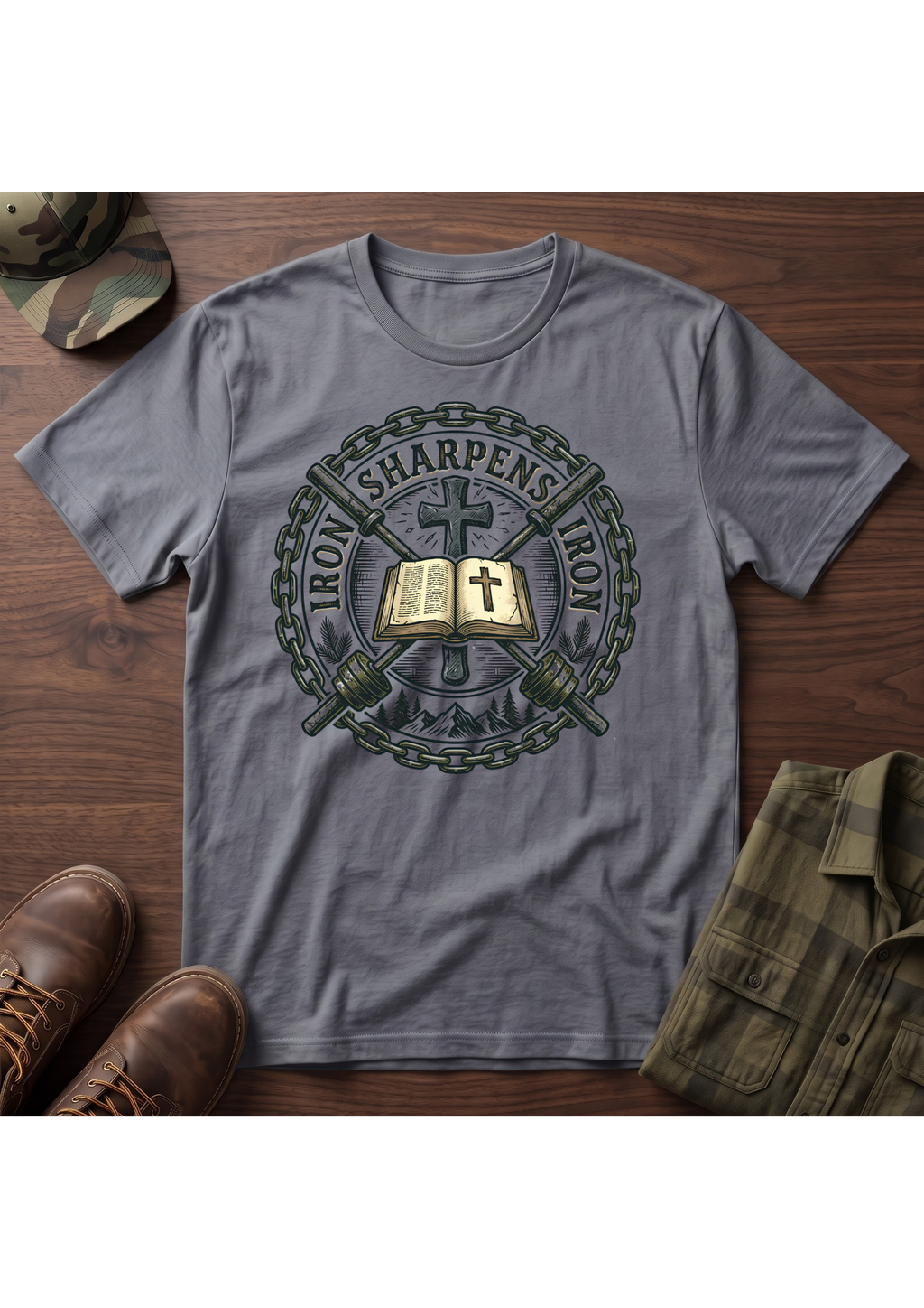 ISI Crossed Barbells T-Shirt
