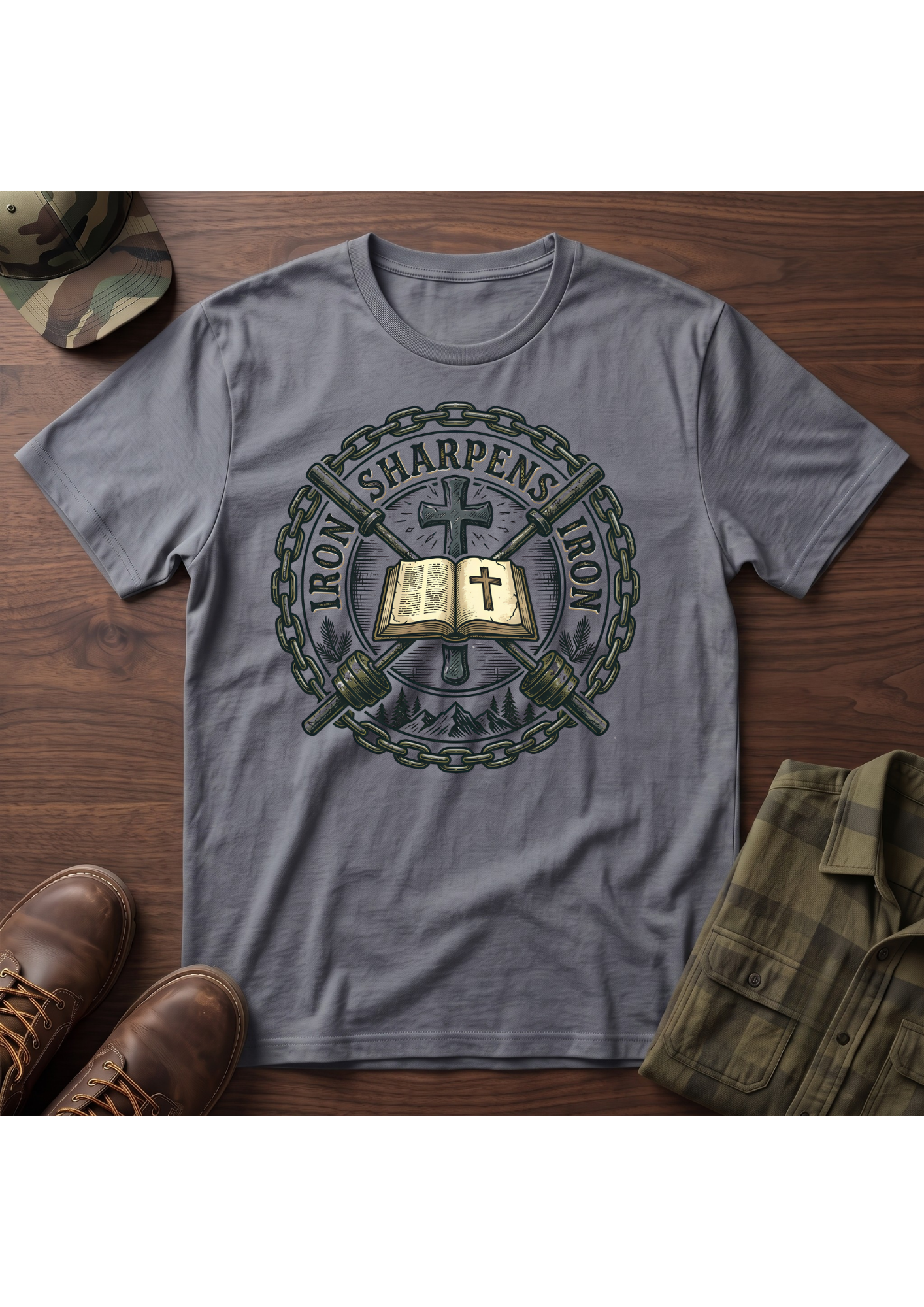 ISI Crossed Barbells T-Shirt