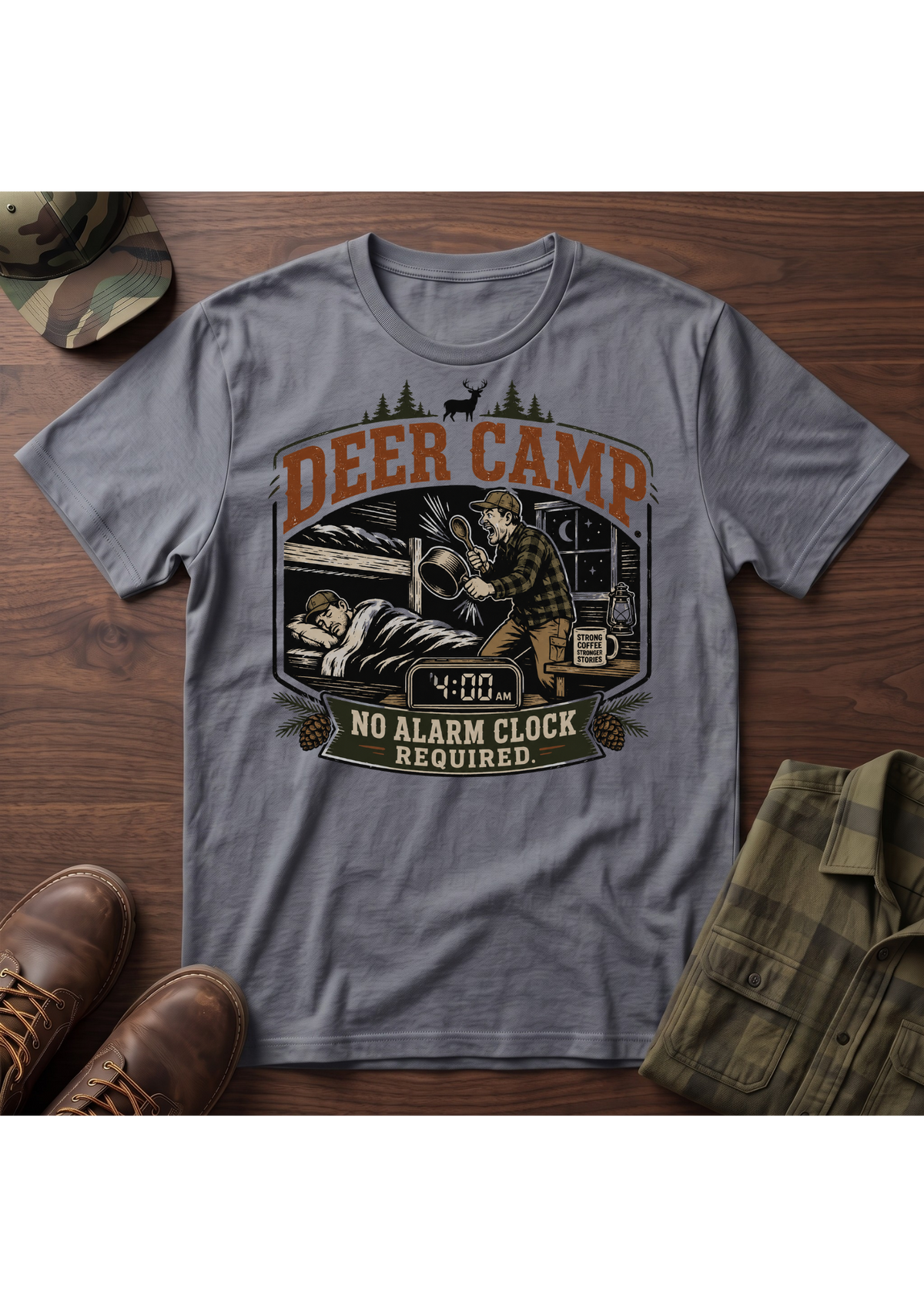 Deer Camp Alarm T-SHIRT