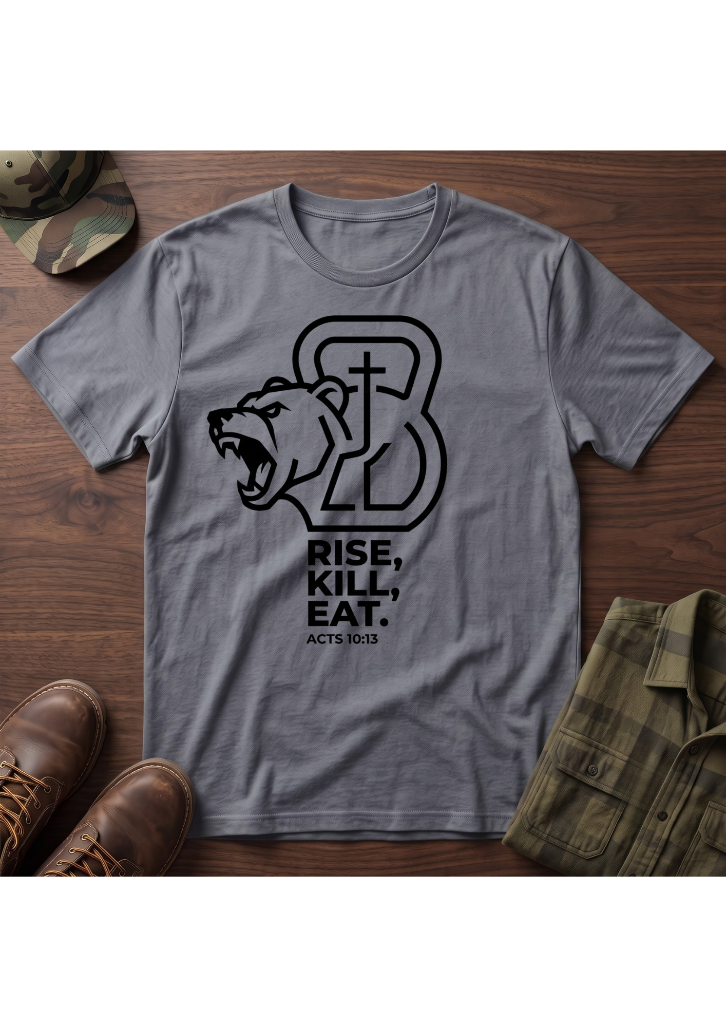 RKE Cross, Bear KB T-Shirt