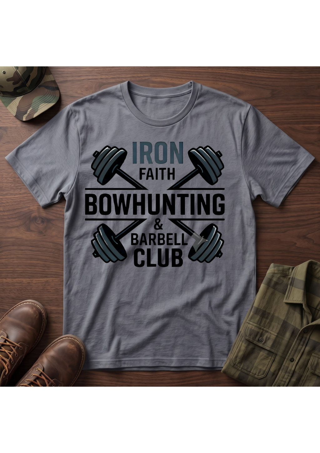 Iron Faith Barbell T-Shirt