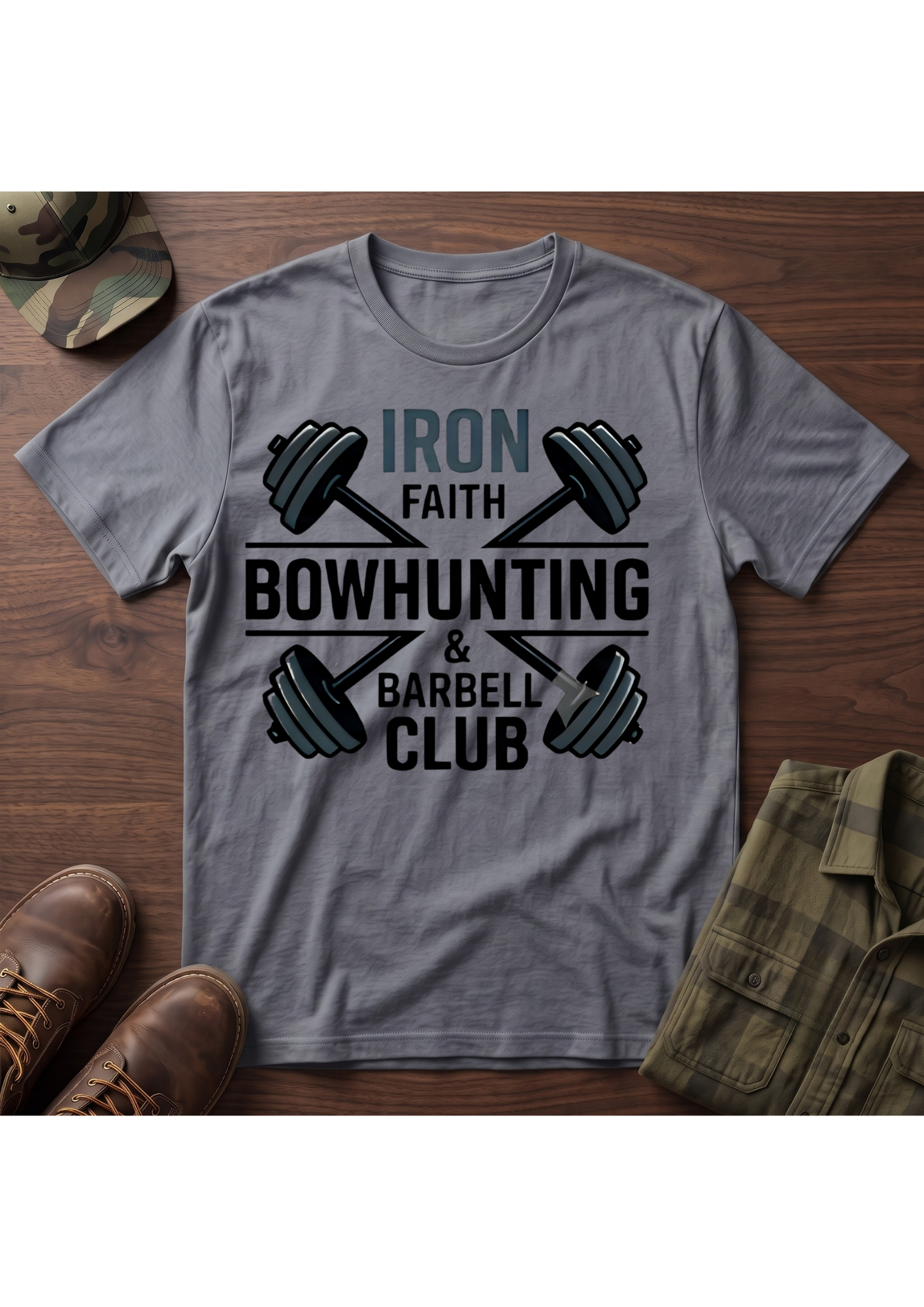 Iron Faith Barbell T-Shirt