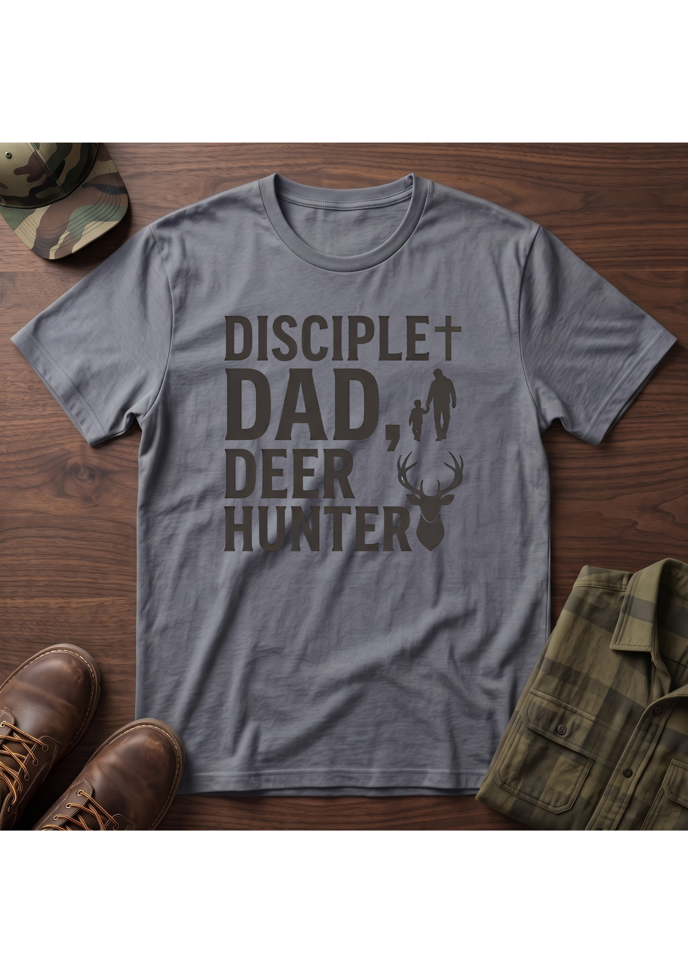 Disciple Dad Deerhunter T-Shirt