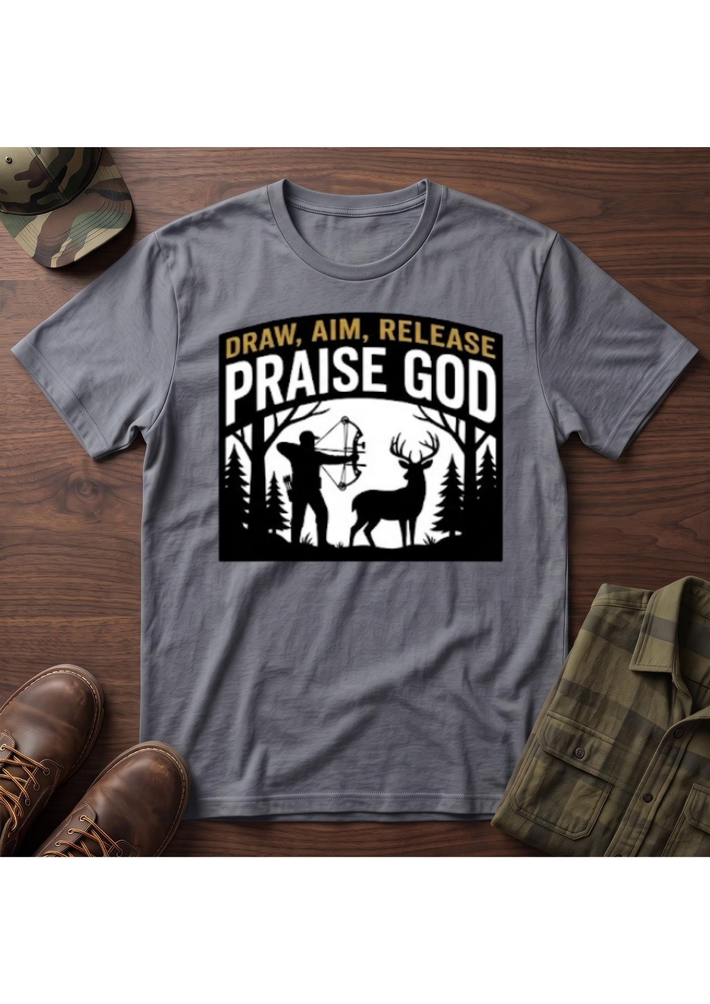 Draw, Aim, Release, Praise T-Shirt