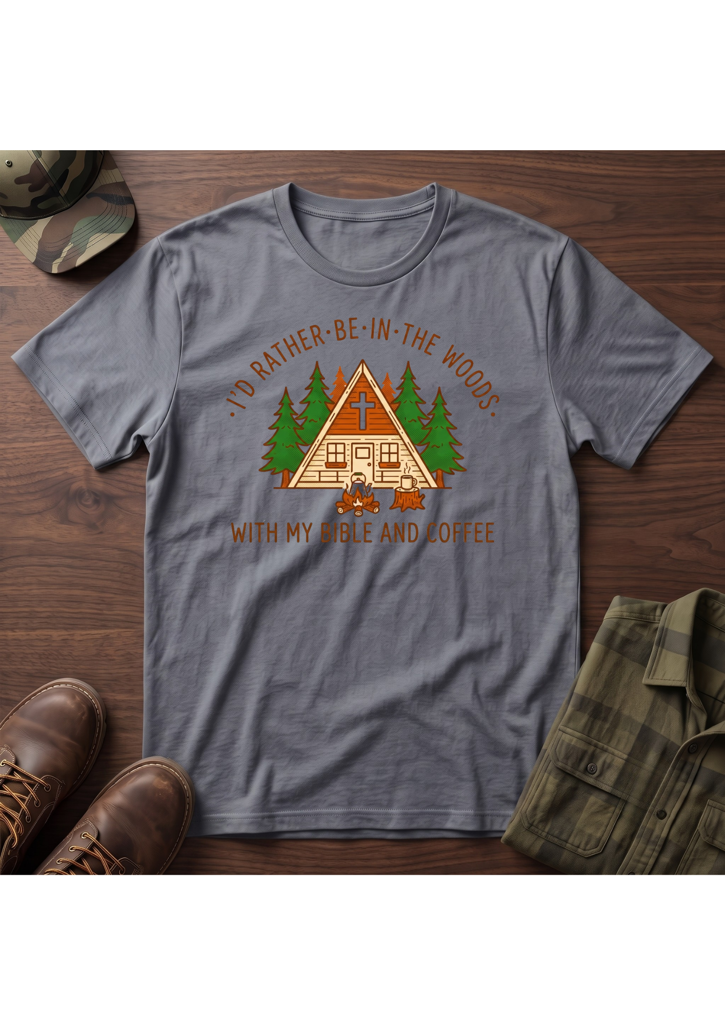 Woods, Coffee, Bible T-SHIRT