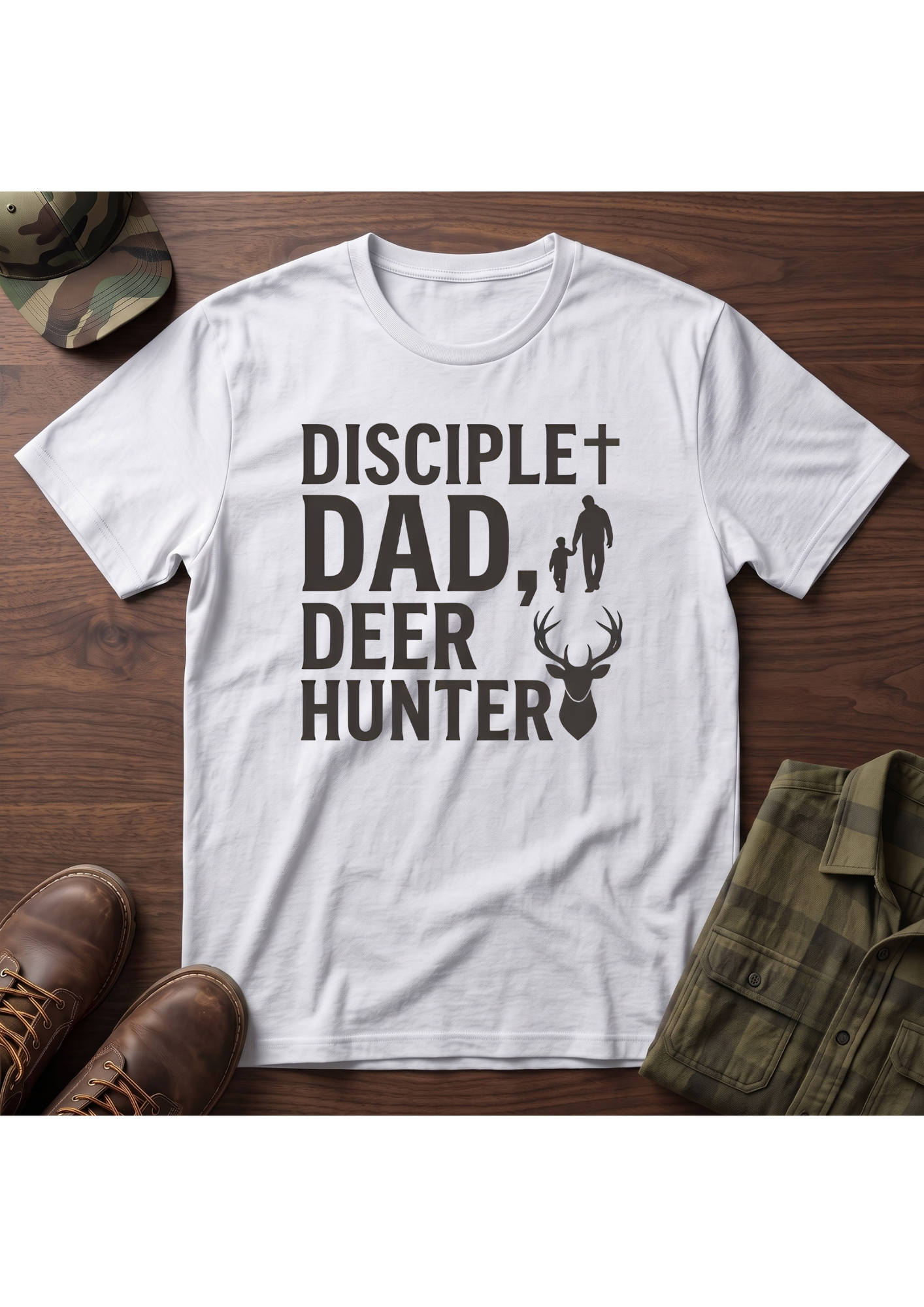 Disciple Dad Deerhunter T-Shirt