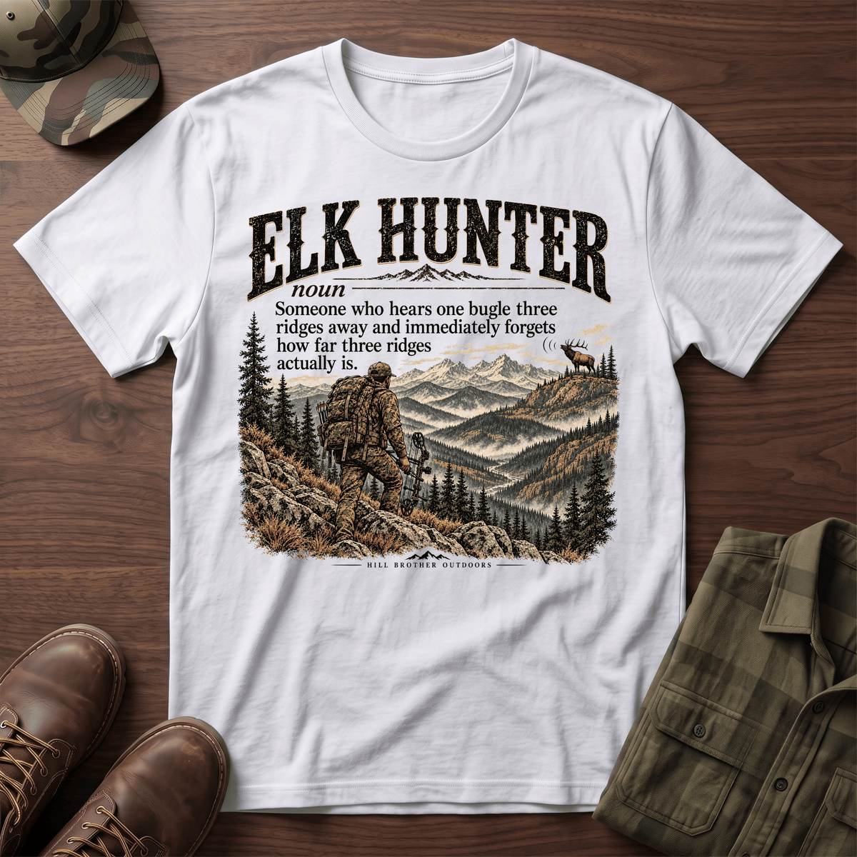 Elk Hunter Definition T-Shirt