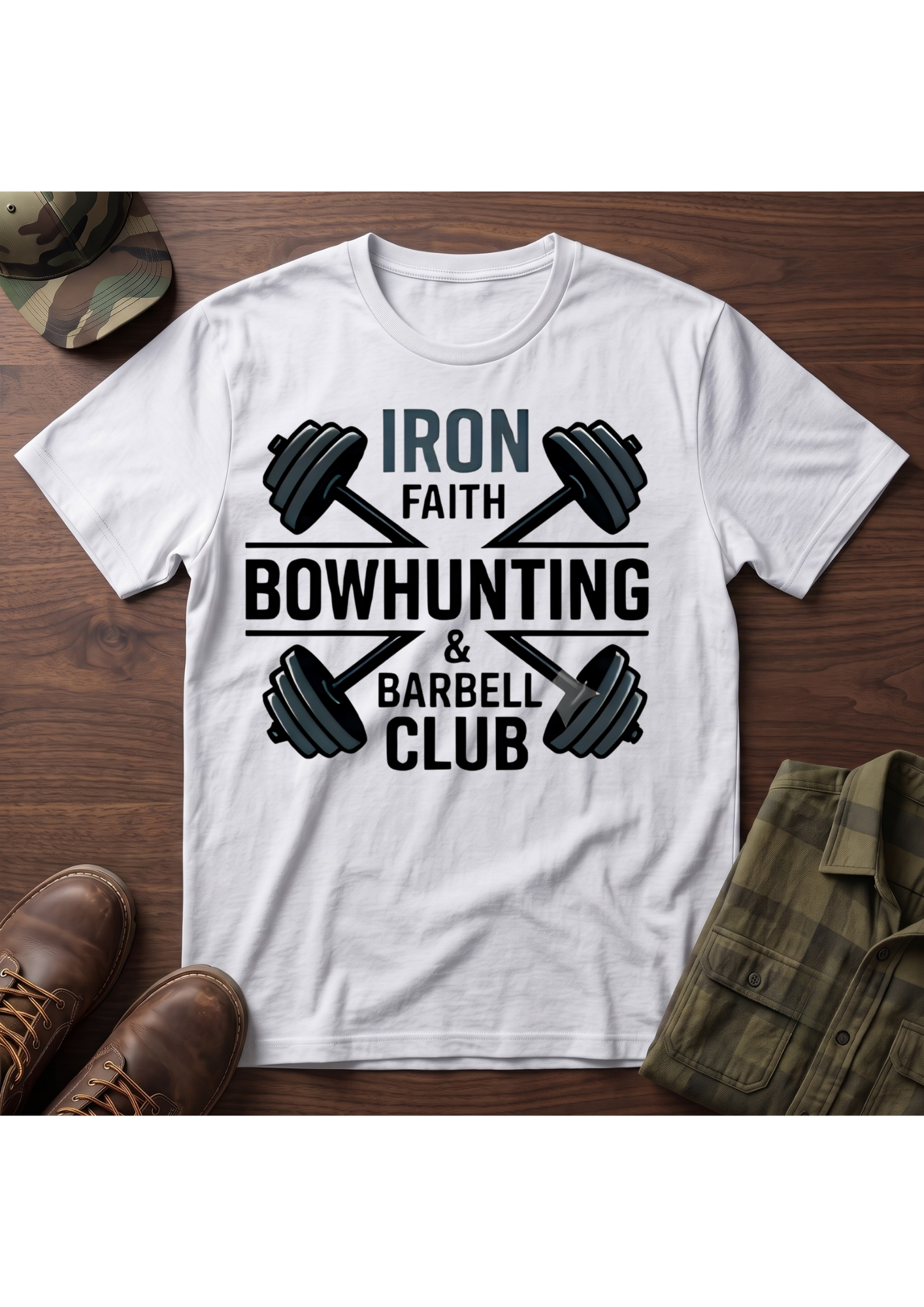 Iron Faith Barbell T-Shirt