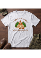 Woods, Coffee, Bible T-SHIRT