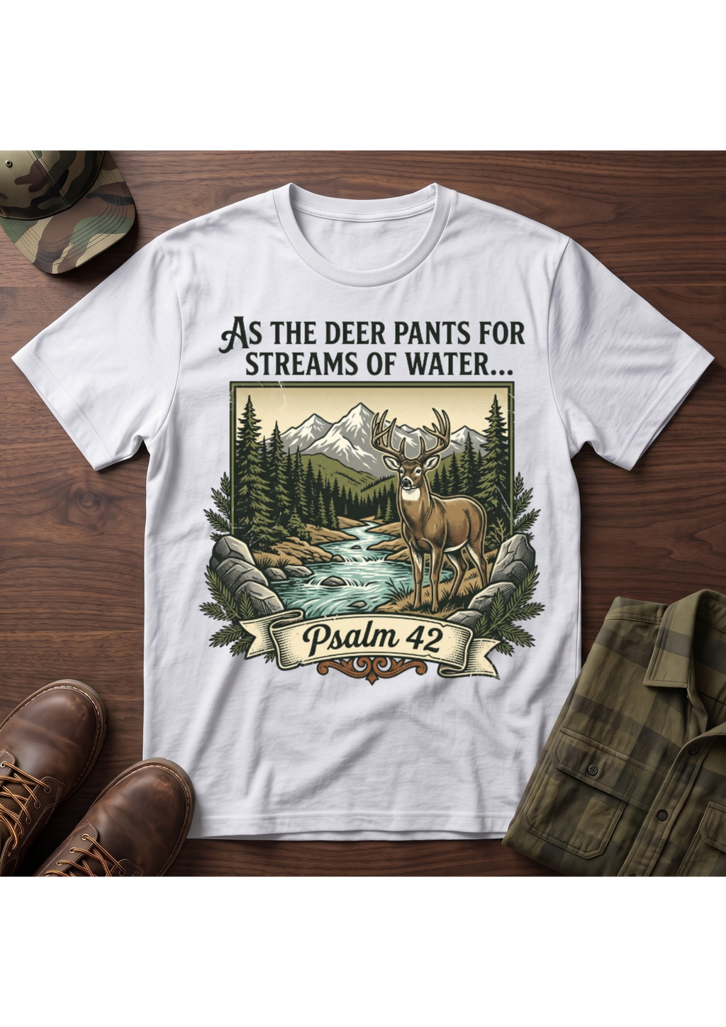 Buck Psalm 42 T-Shirt