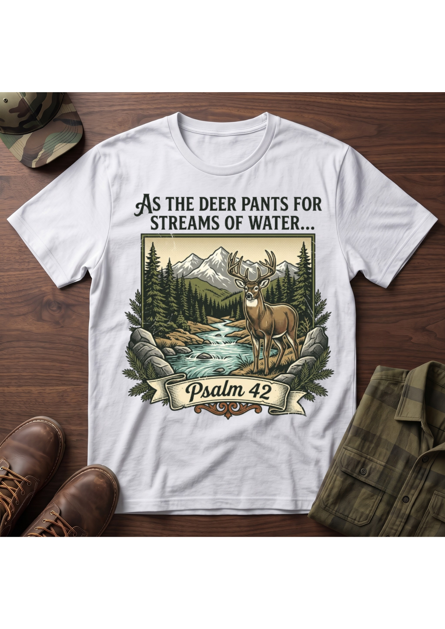 Buck Psalm 42 T-Shirt